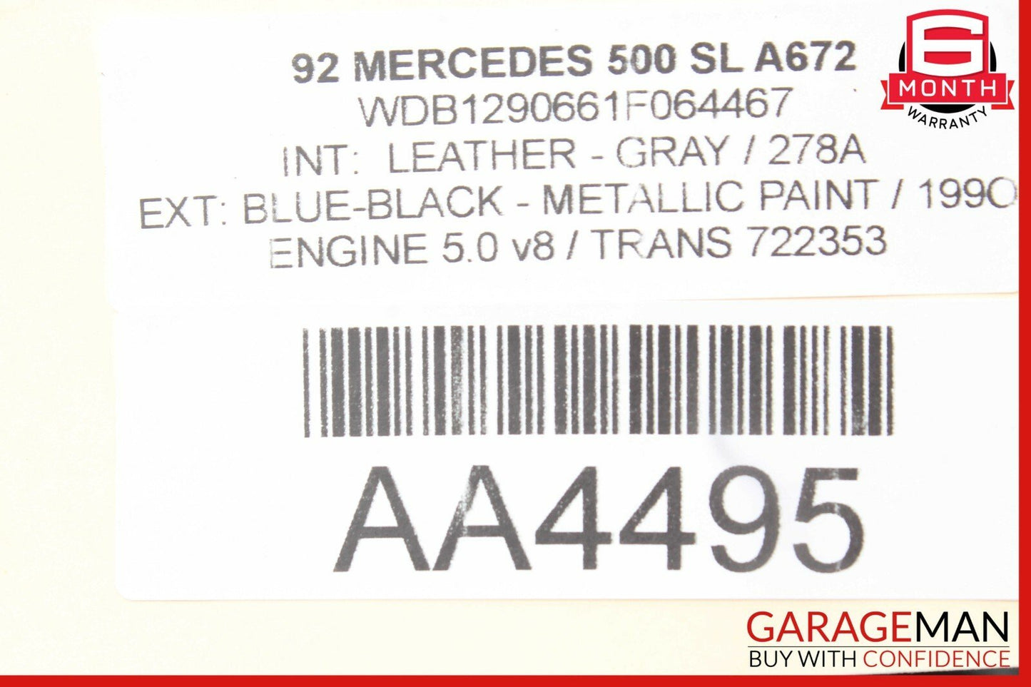 90-02 Mercedes R129 500SL Rear Left / Right Side Suspension Lower Control Arm