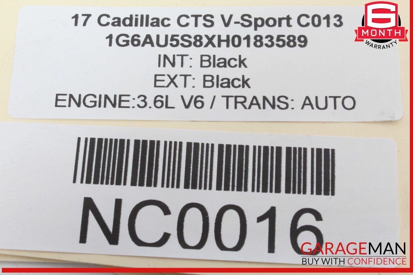 14-19 Cadillac CTS V-Sport Rear Left Driver Side Exterior Door Handle OEM
