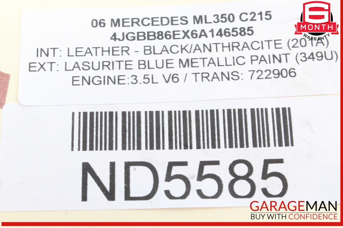 06-12 Mercedes W164 ML350 Front Right Side Reinforcement Bracket Assy OEM