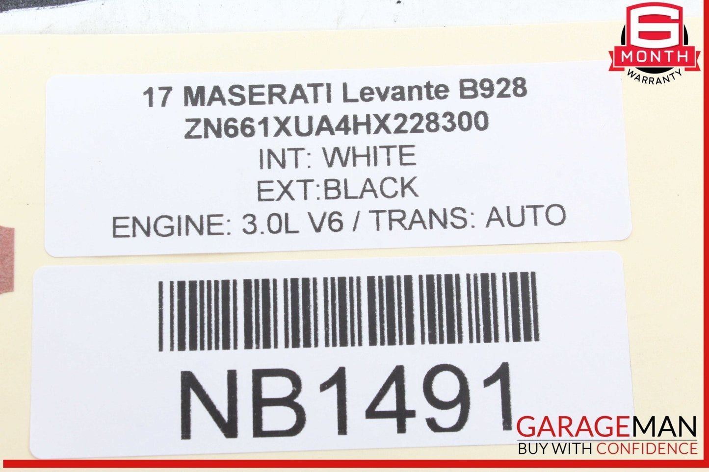 17-20 Maserati Levante M161 Rear Left or Right Side Air Suspension Bag Shock OEM