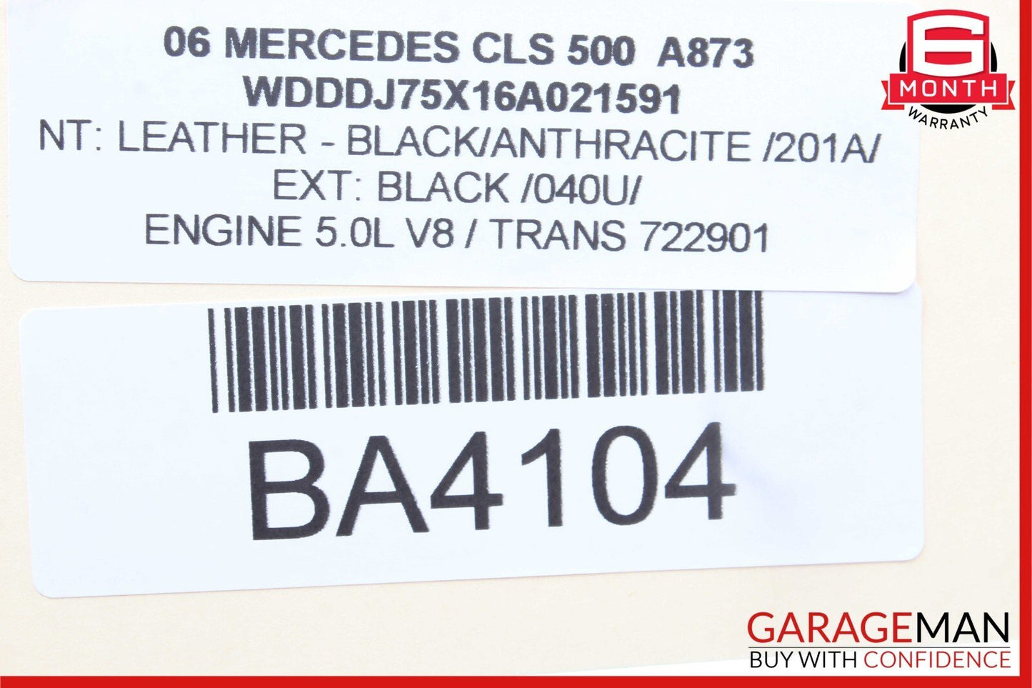 06-11 Mercedes W219 CLS500 Rear Right Side Exterior Door Handle Keyless Go OEM