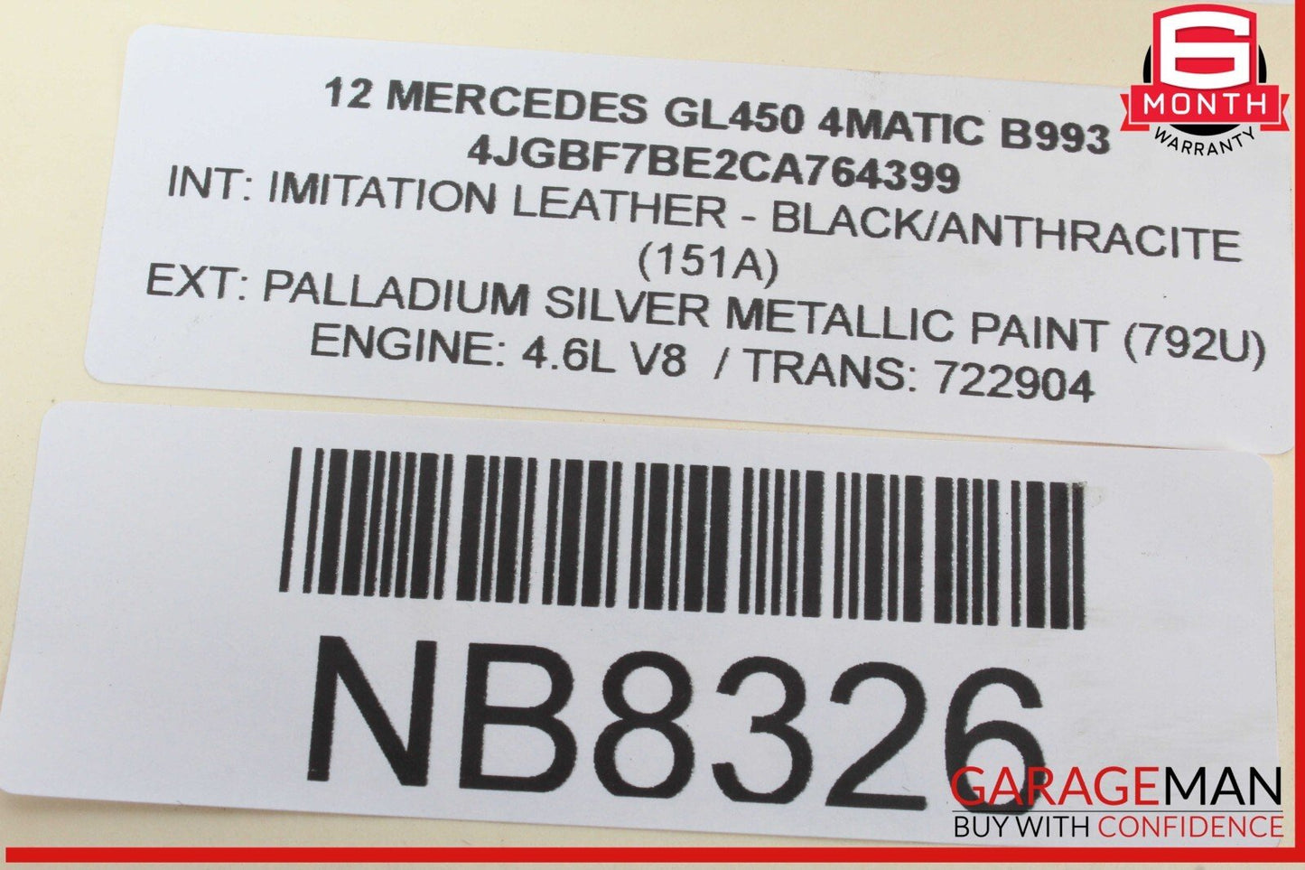 06-13 Mercedes X164 GL450 4MATIC Front Left Exterior Door Handle Keyless Go OEM