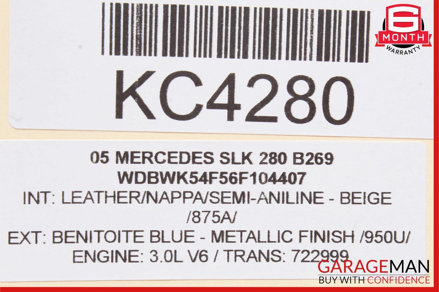 05-11 Mercedes R171 SLK280 SLK350 Air AC Vent Dash Left or Right Side Black OEM