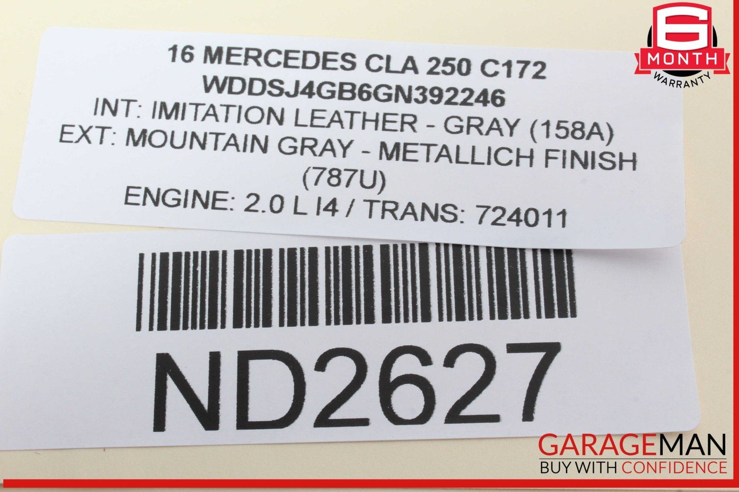 14-19 Mercedes W117 CLA250 Front Center AC A/C Air Vent Nozzle Trim Grill OEM