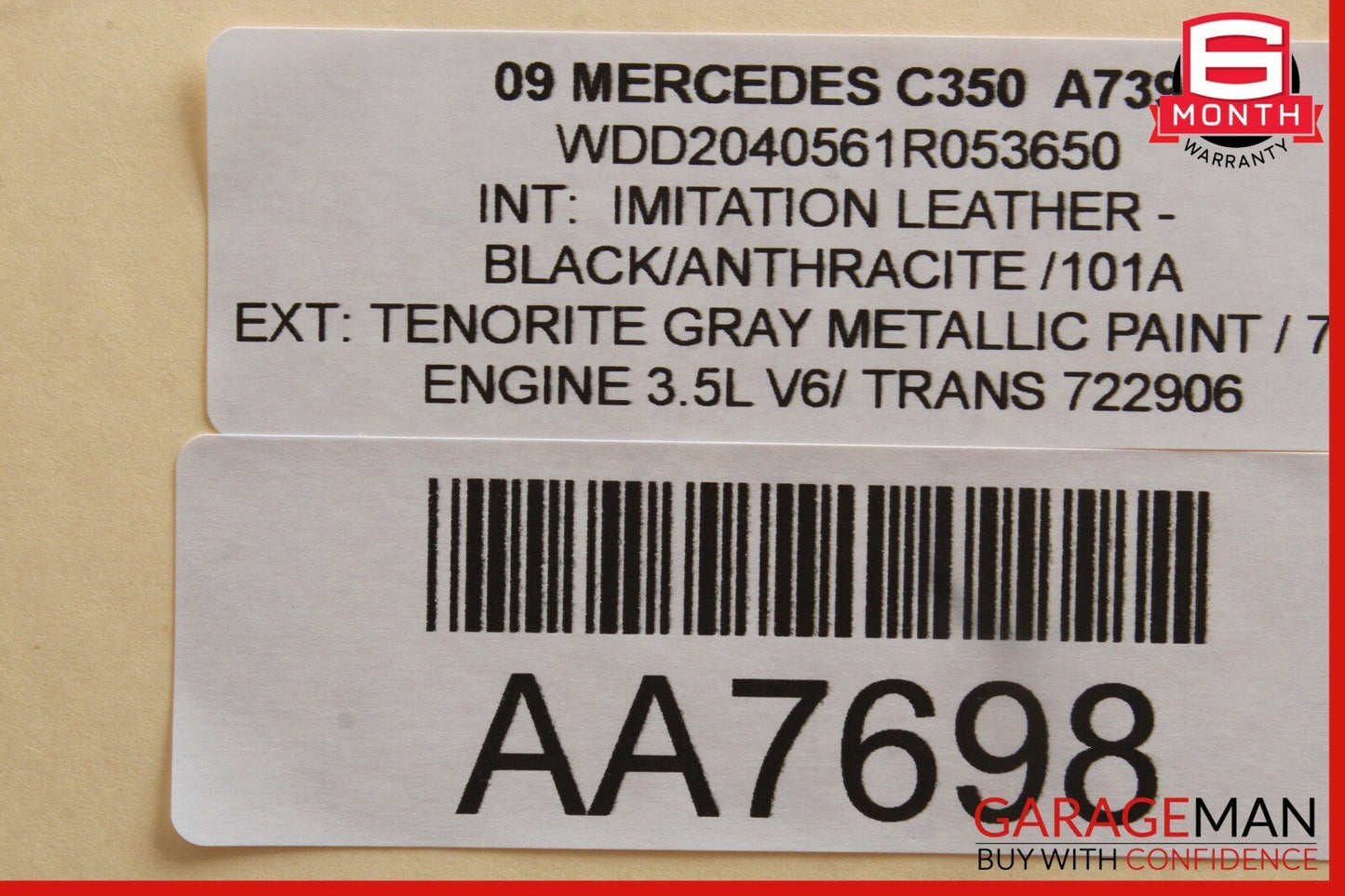 08-14 Mercedes W204 C250 C350 Rear Left Driver Side Door Lock Latch Actuator OEM