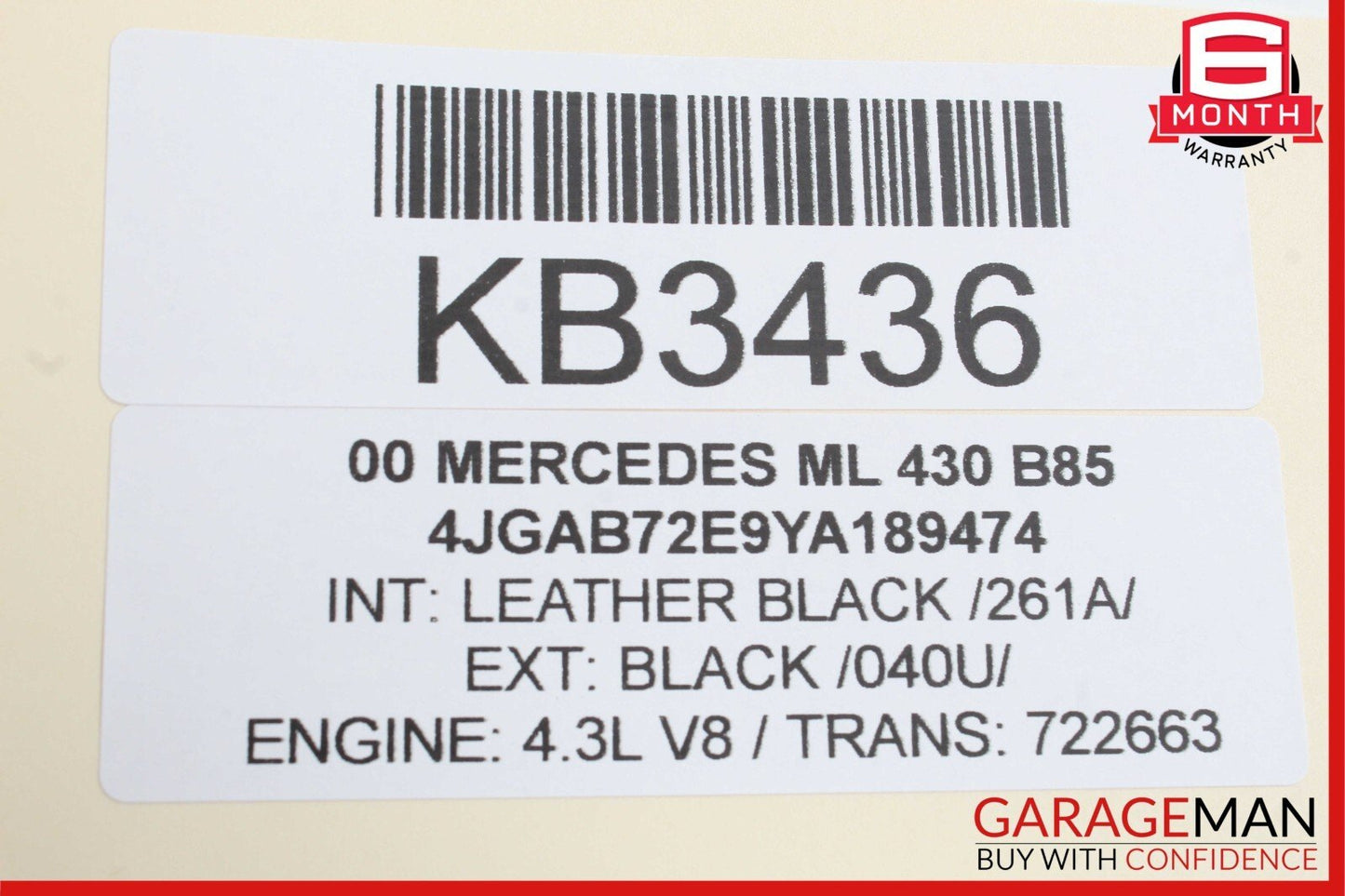 98-05 Mercedes W163 ML430 ML500 Dashboard A/C AC Air Vent Left Driver Side OEM
