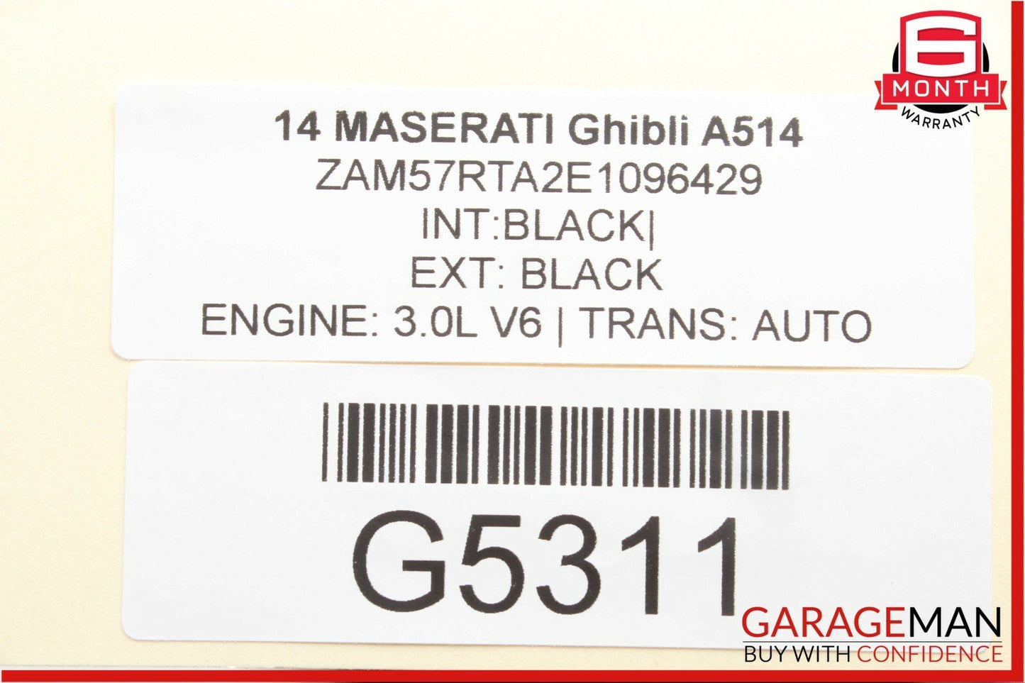 14-17 Maserati Ghibli Rear Left & Right Side Suspension Coil Spring Absorber Set