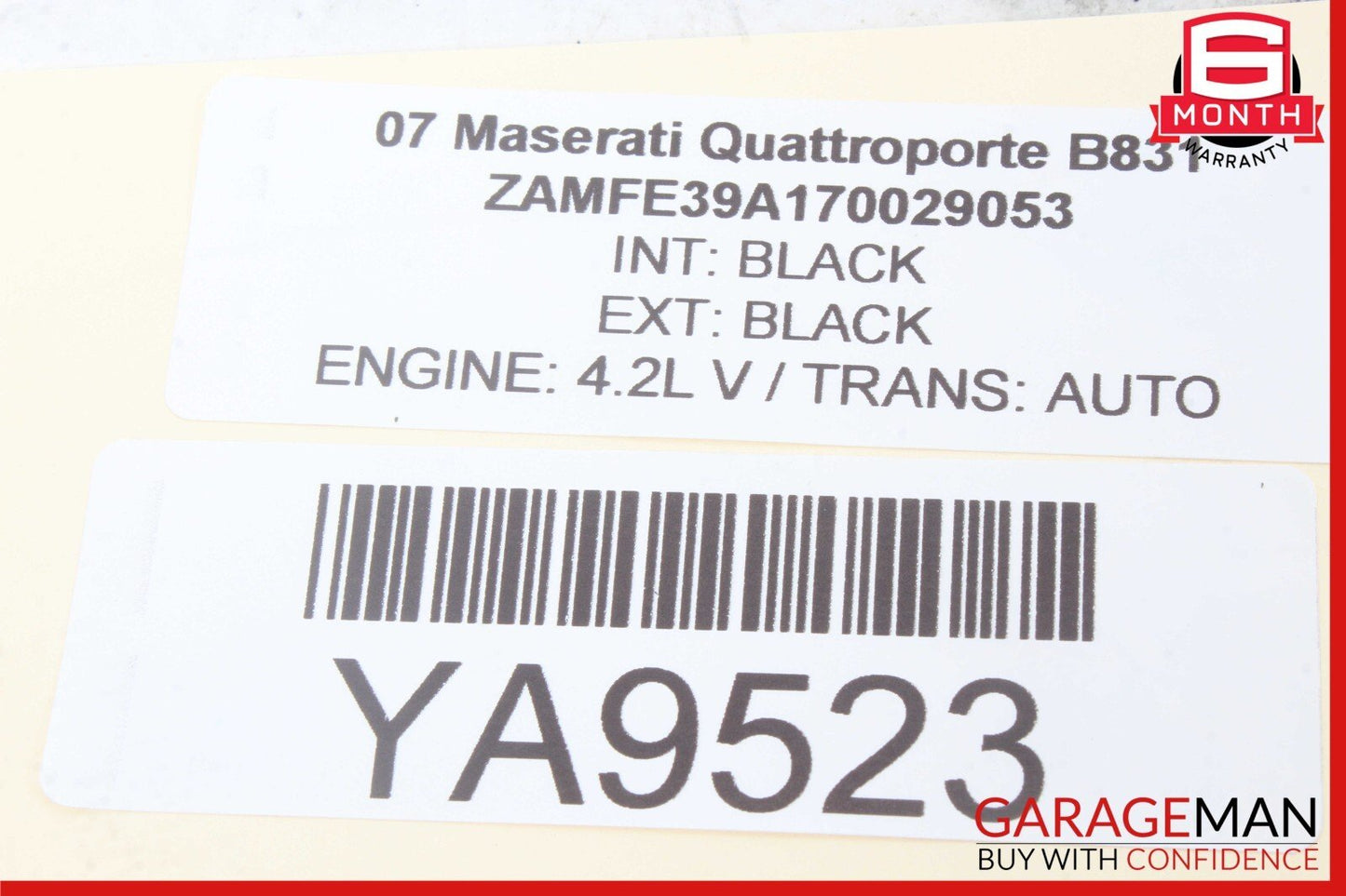 03-13 Maserati Quattroporte Front Right Exterior Door Handle w/ Lock Latch OEM