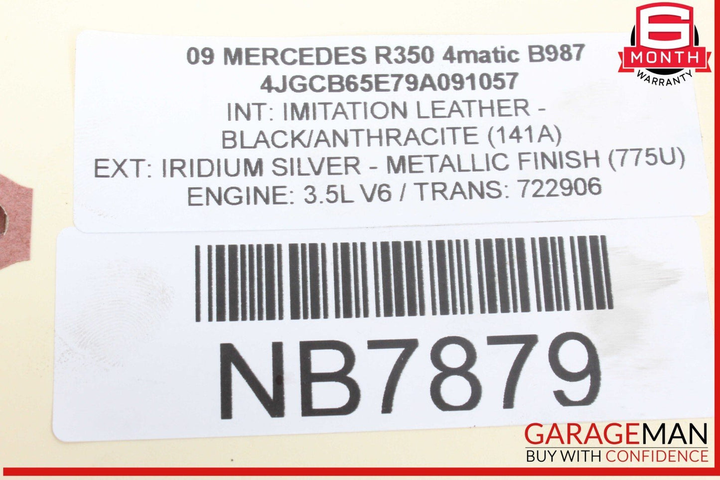 05-13 Mercedes W251 R350 4MATIC Front Left Side Engine Timing Chain Cover Plate