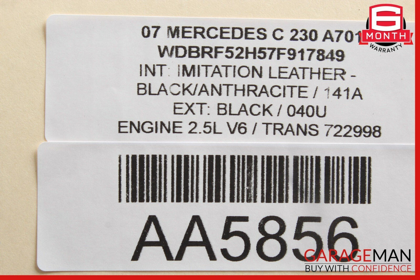 01-07 Mercedes W203 C230 Rear Right / Left Side Lower Control Arm OEM
