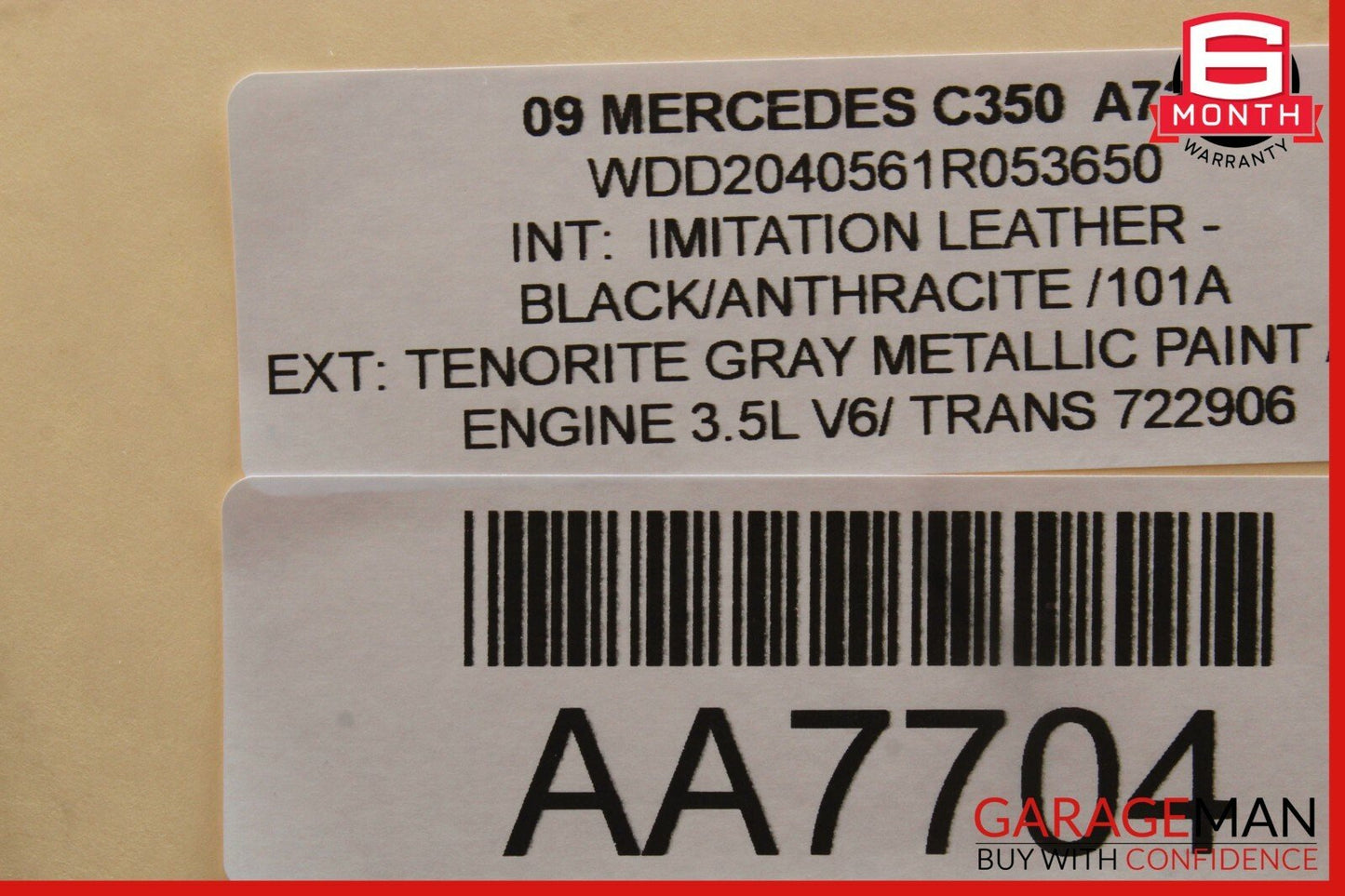 08-11 Mercedes W204 C350 Climate Control Surround Trim Cover Panel 2046803607