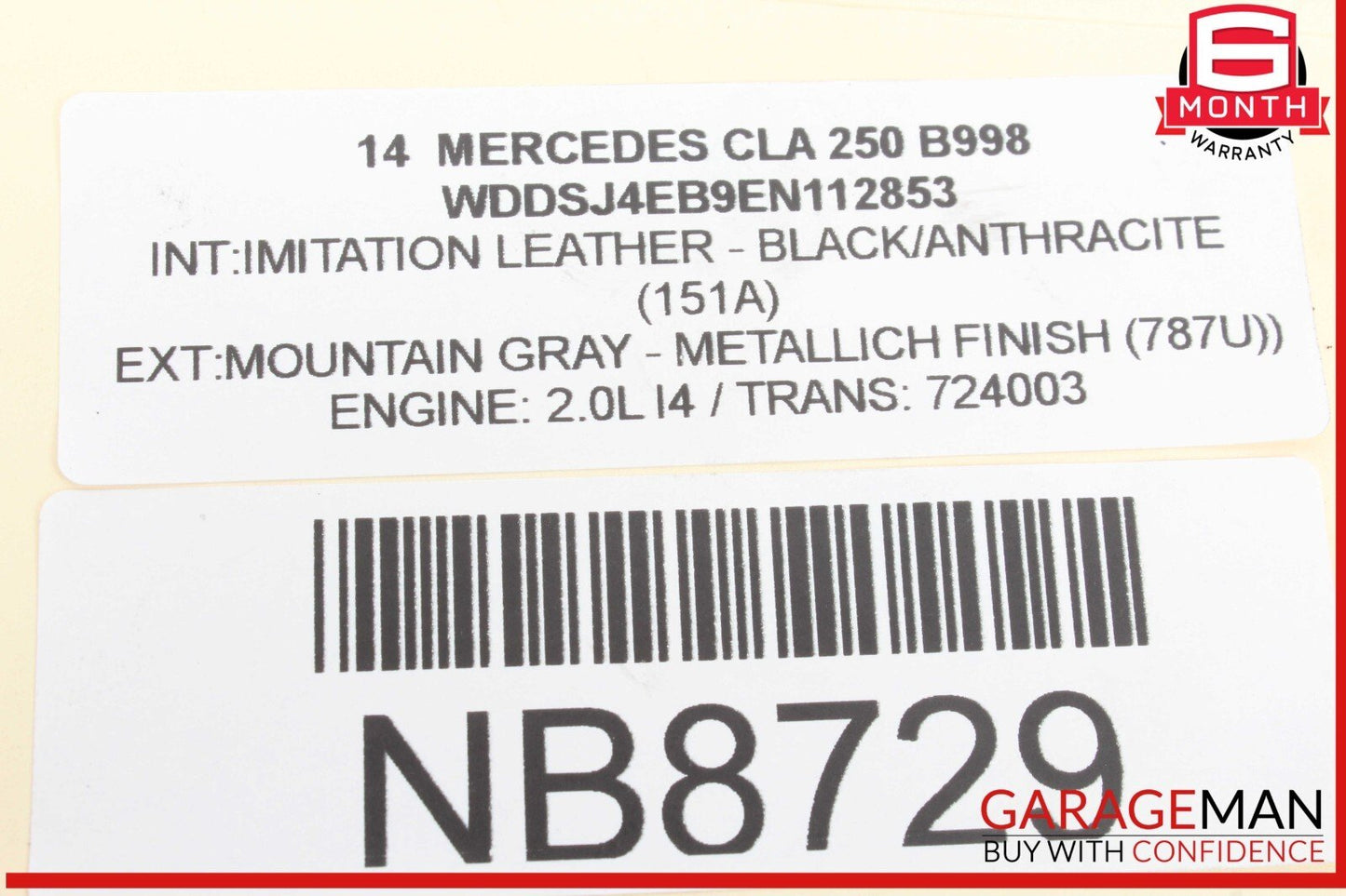 14-20 Mercedes W117 CLA250 GLA250 Front Left Side CV Axle Shaft Driveshaft OEM