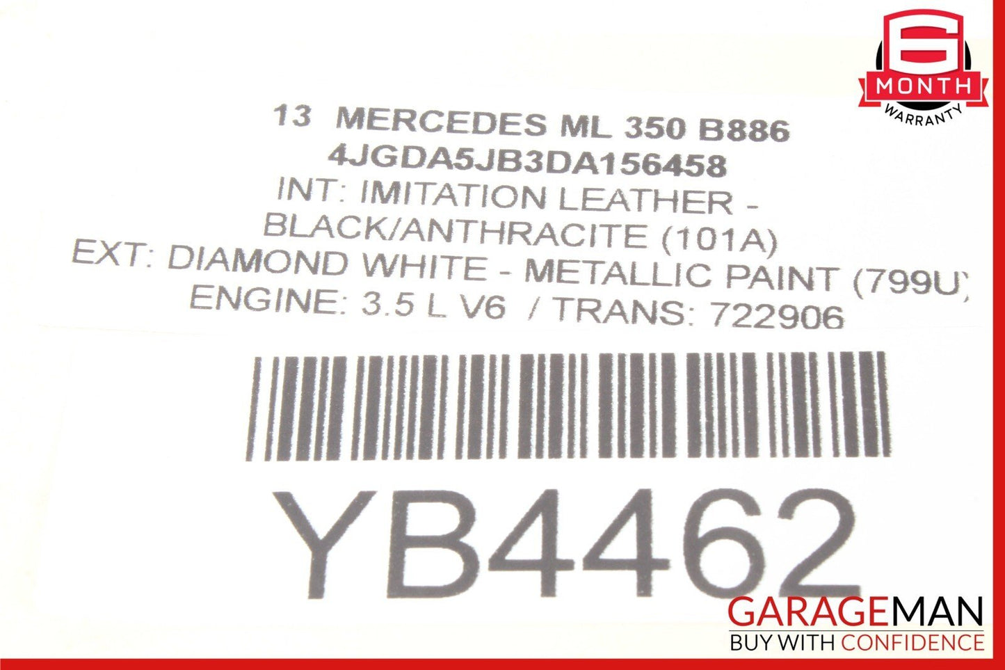 12-15 Mercedes W166 ML350 ML63 AMG Rear Left Side Bumper Mount Bracket OEM
