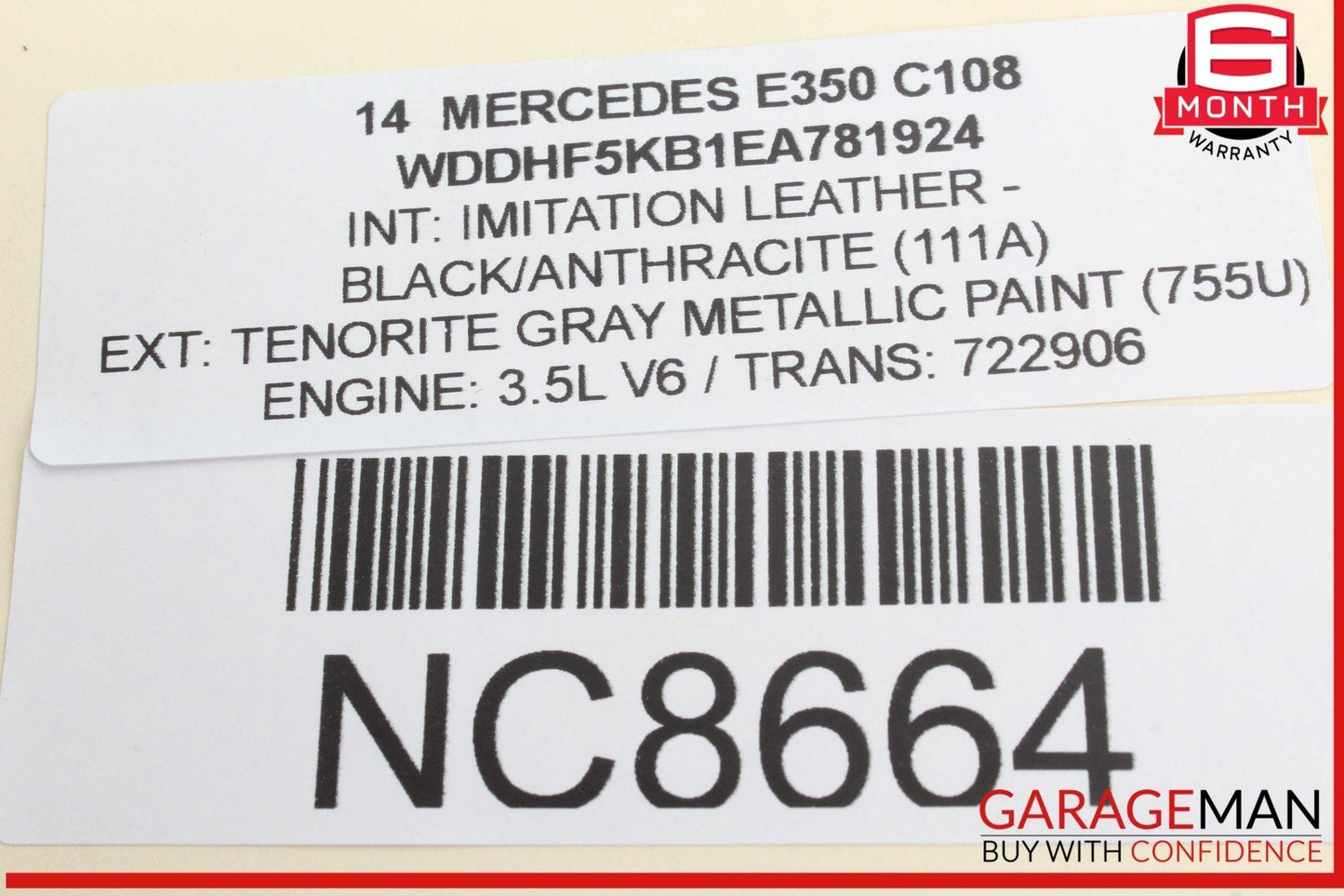 08-18 Mercedes W212 E350 Rear Right or Left Side Lower Thrust Control Arm OEM
