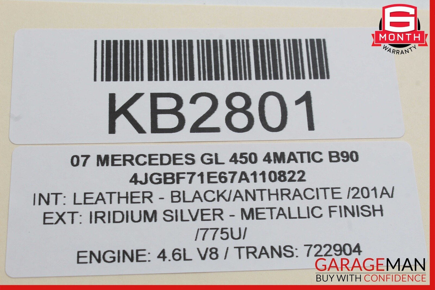 07-09 Mercedes X164 GL450 4MATIC GL550 Headlight Control Module 2118706226 OEM