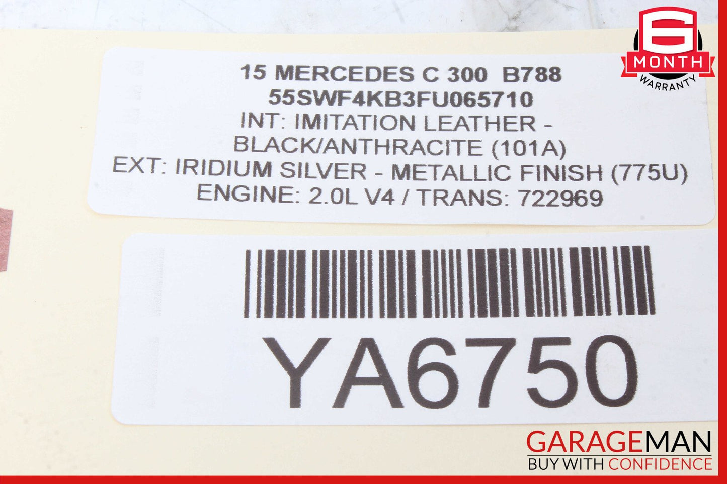 15-20 Mercedes W205 C350e Rear Right Exterior Door Handle Keyless Go OEM