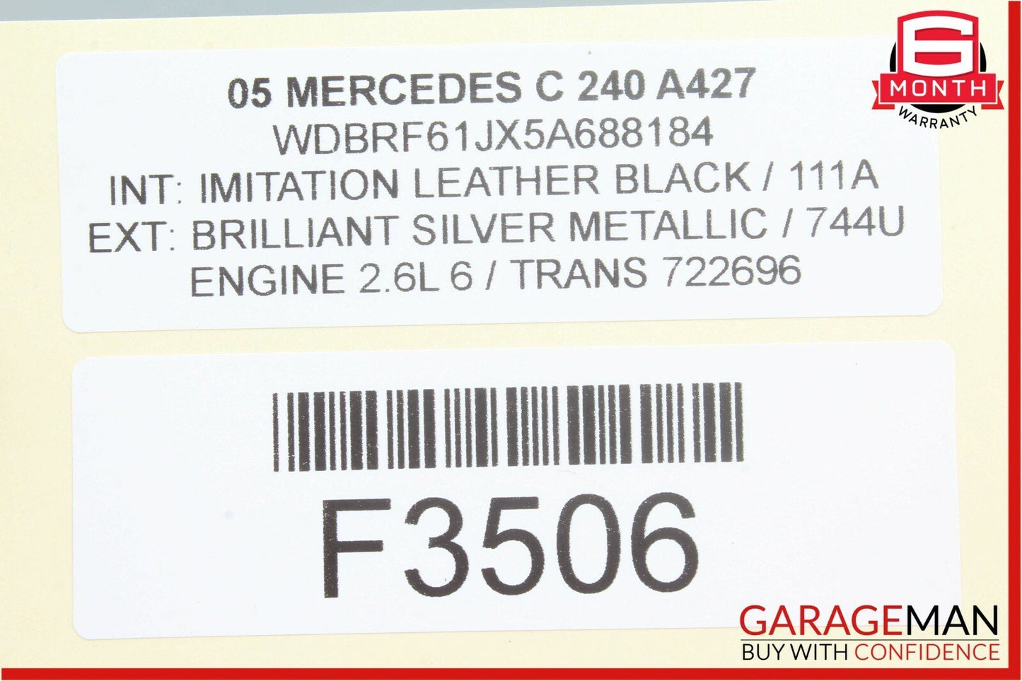 01-07 Mercedes W203 C240 Front Right Passenger Side Seat Adjust Control Switch