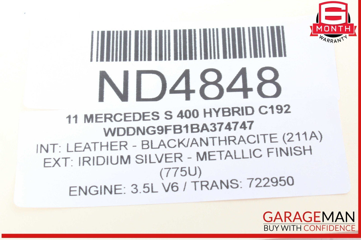 10-13 Mercedes W221 S400 Hybrid Engine Motor Crankshaft Pulley Vibration Damper