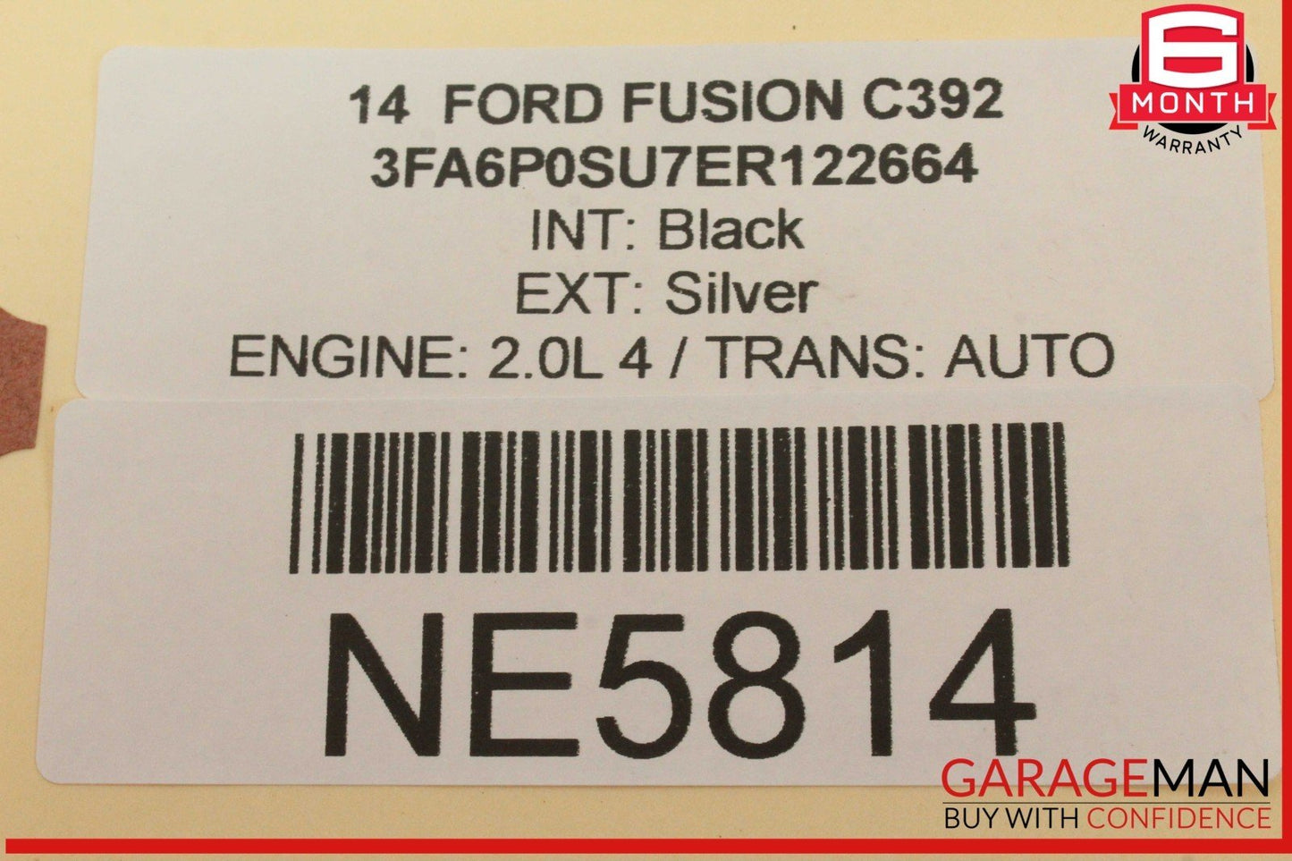 13-20 Ford Fusion Ignition Engine Start Stop Button Control Switch w/ Key OEM