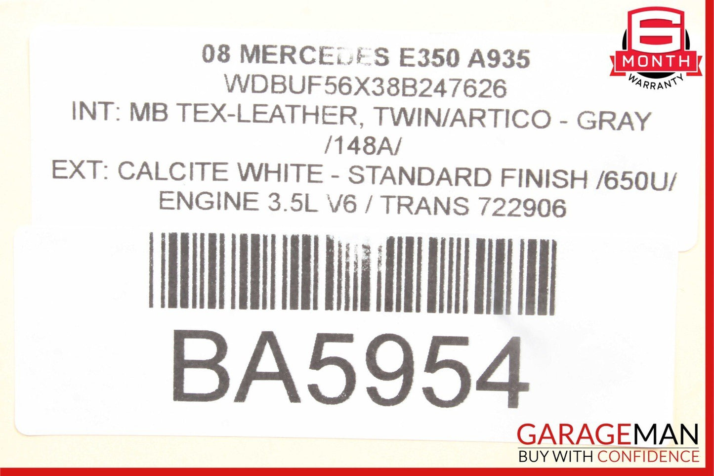 07-09 Mercedes W211 E350 CLS550 Front Right Seatbelt Seat Belt Retractor Gray