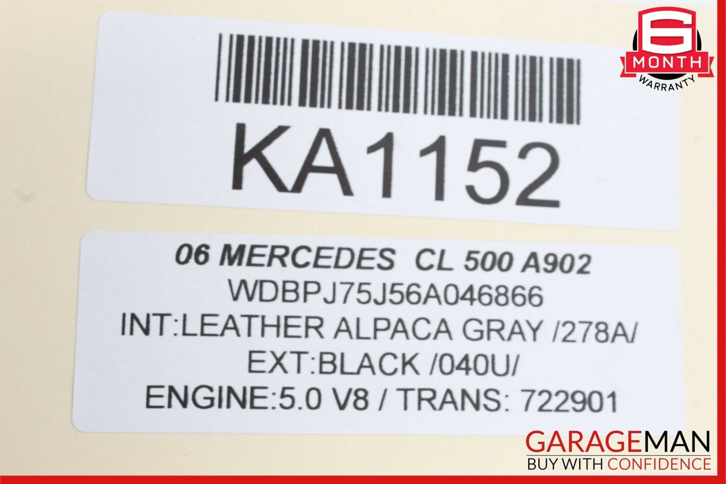 00-06 Mercedes W215 CL500 Rear A/C Heater Climate Control Vent Switch Trim OEM