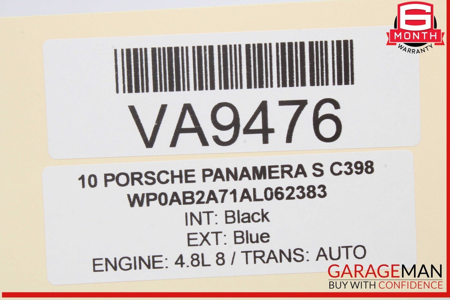 10-16 Porsche Panamera S 970 Front Right Passenger Side Seat Belt Blue OEM