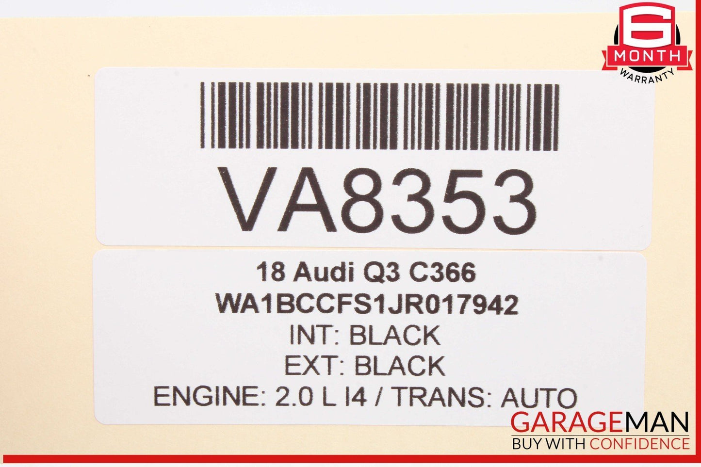 15-18 Audi Q3 Rear View Reverse Camera Control Module Unit 8U0907441 OEM