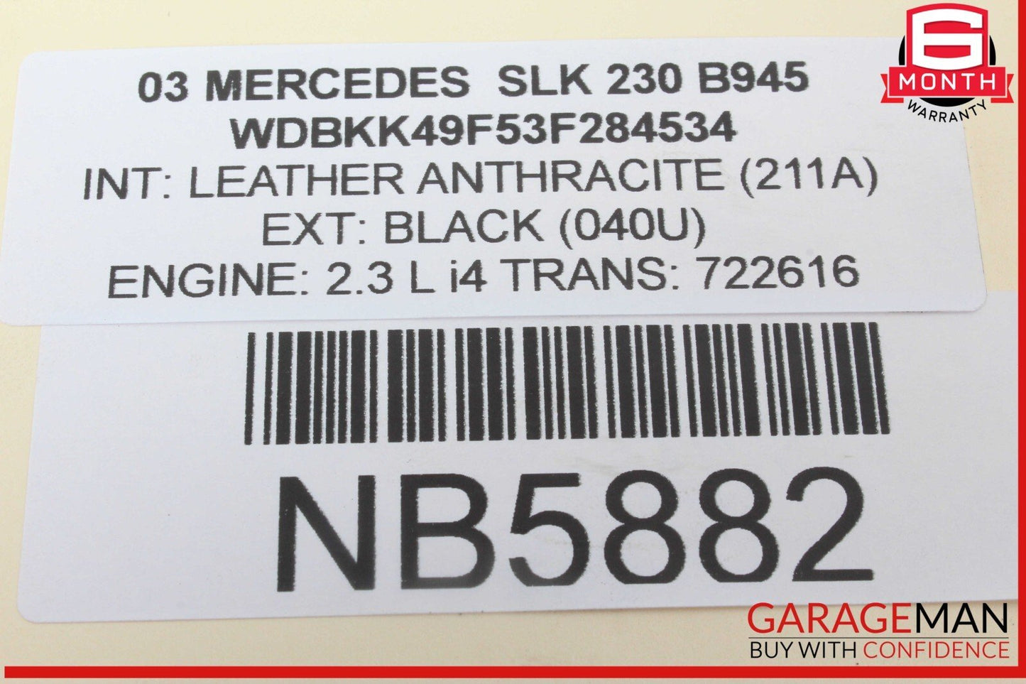 97-04 Mercedes R170 SLK230 SLK320 Rear Left / Right Lower Suspension Control Arm