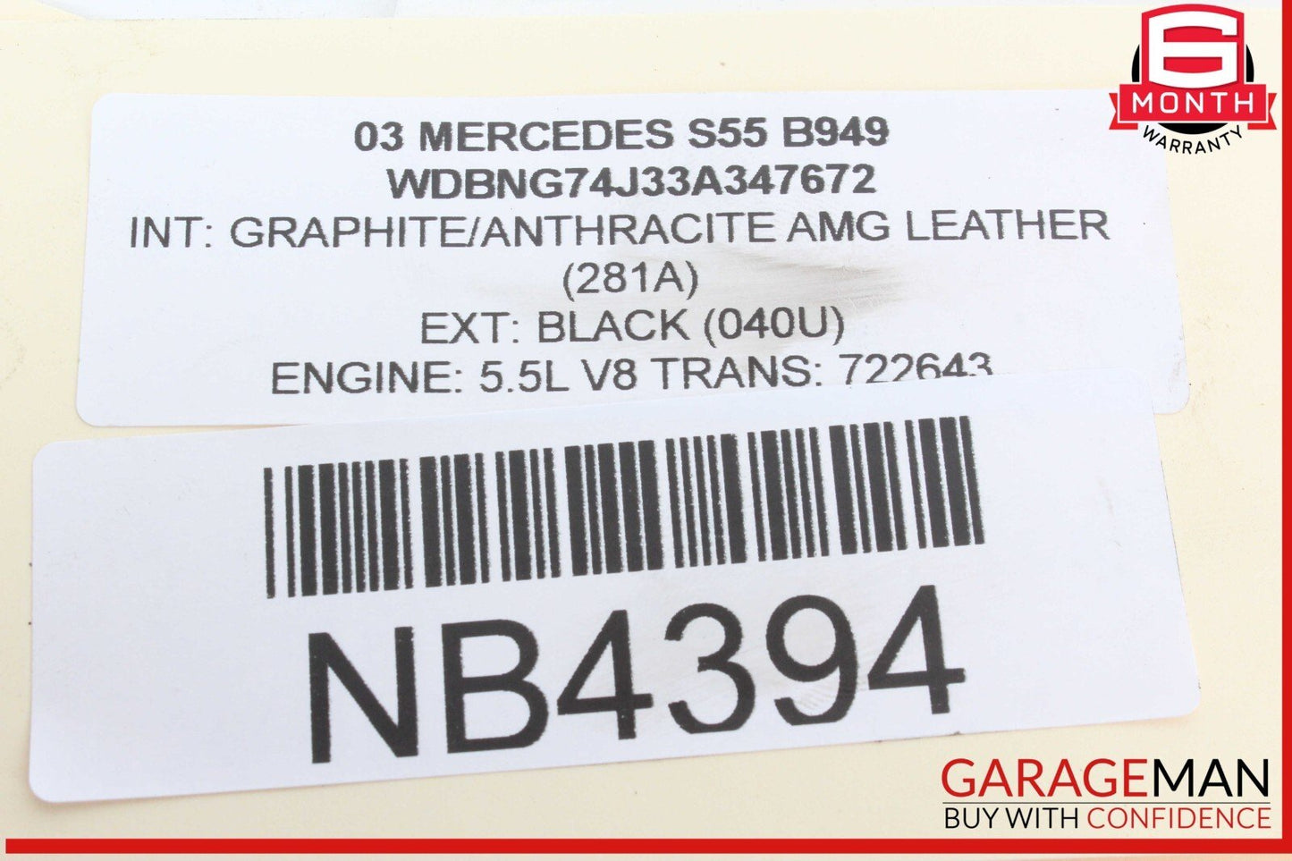00-06 Mercedes W220 S55 AMG CL500 Front Right Lower Control Arm 2203331405 RWD