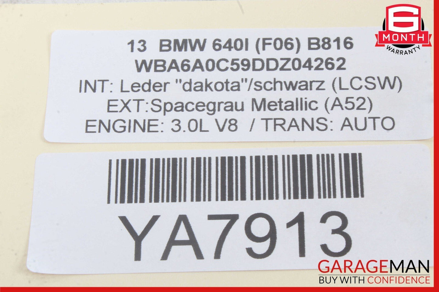 13-19 BMW 640i 650i F06 Communication Bluetooth GPS Control Module OEM