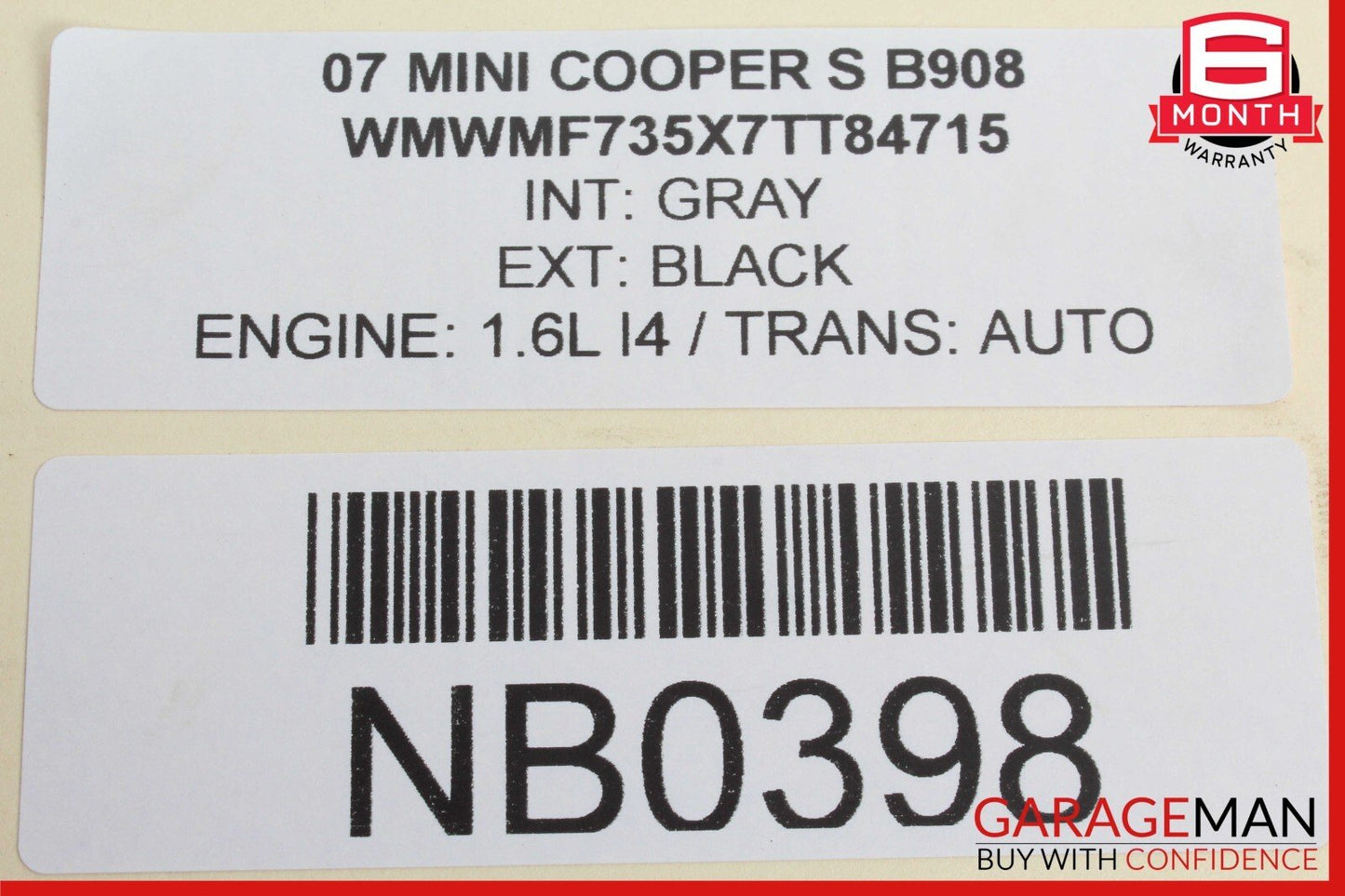 07-13 Mini Cooper Front Left Driver Side Xenon Headlight Headlamp OEM