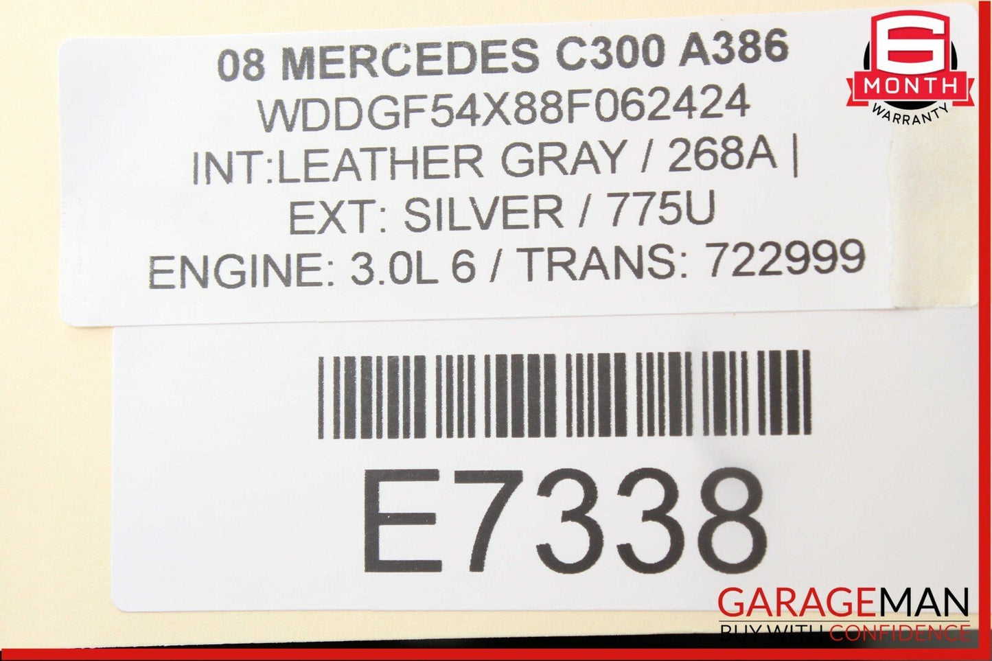 08-11 Mercedes W204 C300 Delphi Spark Plug Connector Ignition Coil Assembly