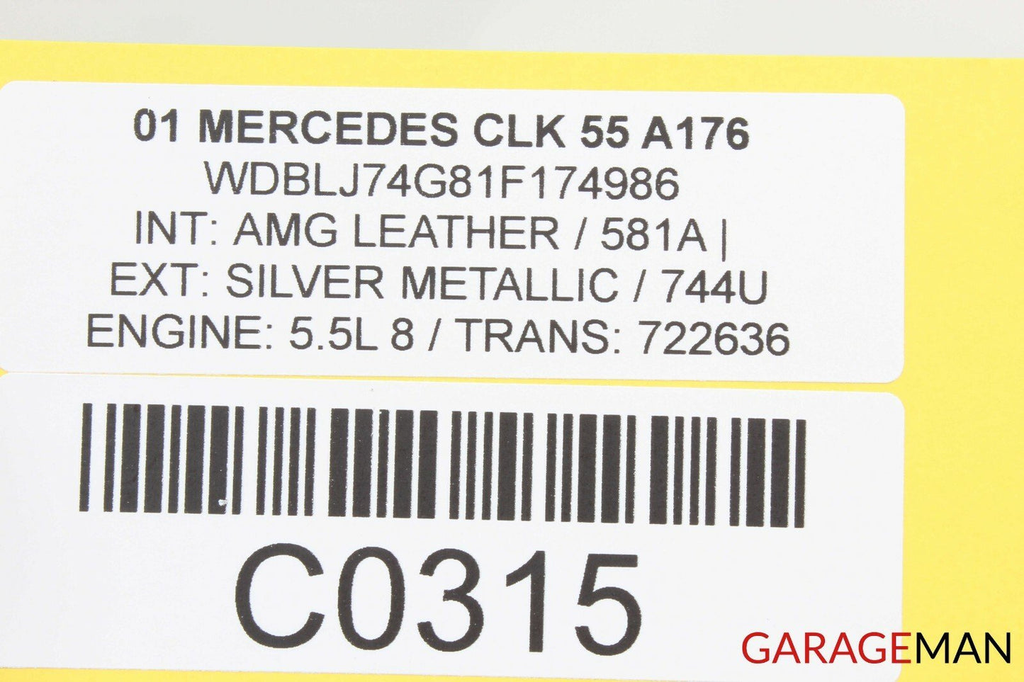 98-03 MERCEDES W208 CLK55 AMG CENTER CONSOLE DASHBOARD TRIM PANEL OEM