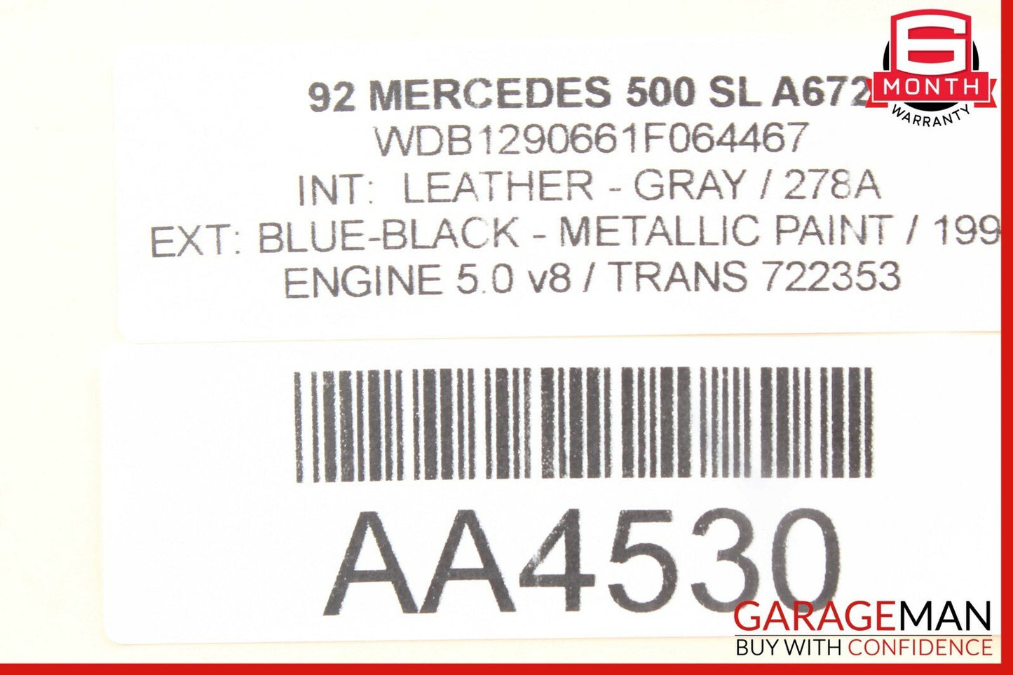 90-02 Mercedes R129 500SL Rear Right / Left Side Suspension Upper Control Arm