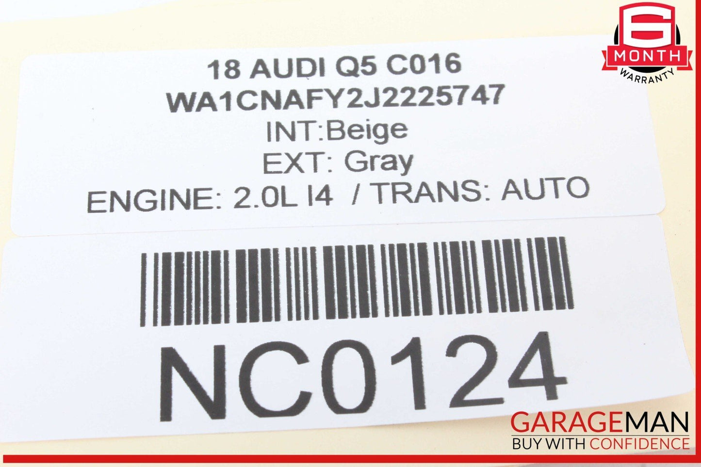18-24 Audi Q5 Liftgate Release Opener Handle Switch w/ Camera 8W8827566C OEM