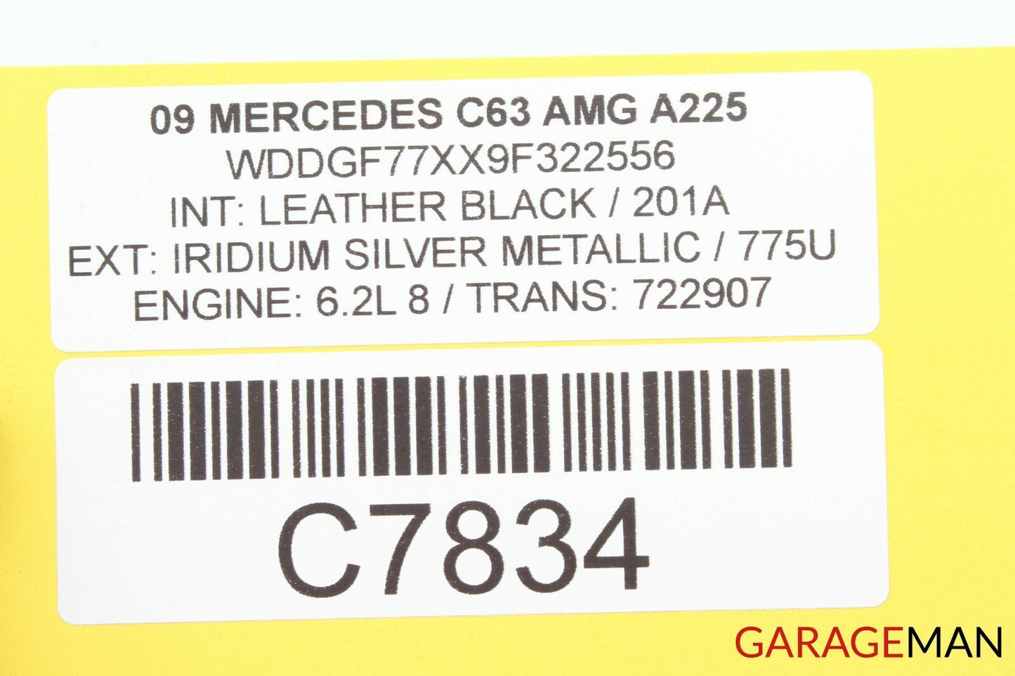 08-14 Mercedes W204 C63 AMG Front Right Side Exterior Door Handle Silver OEM