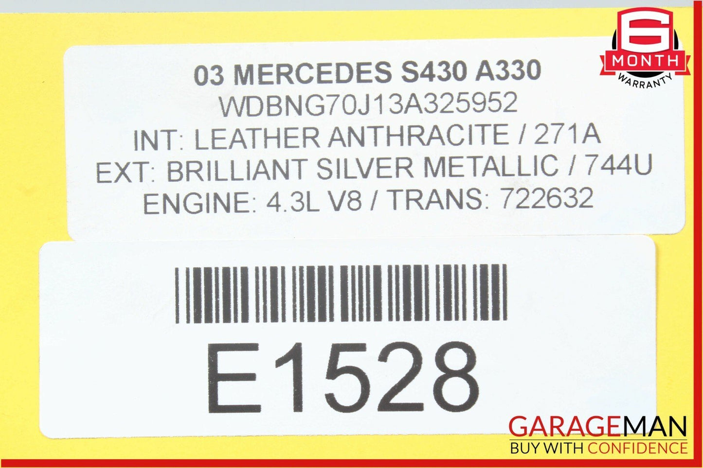 00-03 Mercedes W220 S430 CL500 Rear Diff Differential Axle Carrier 2203510508