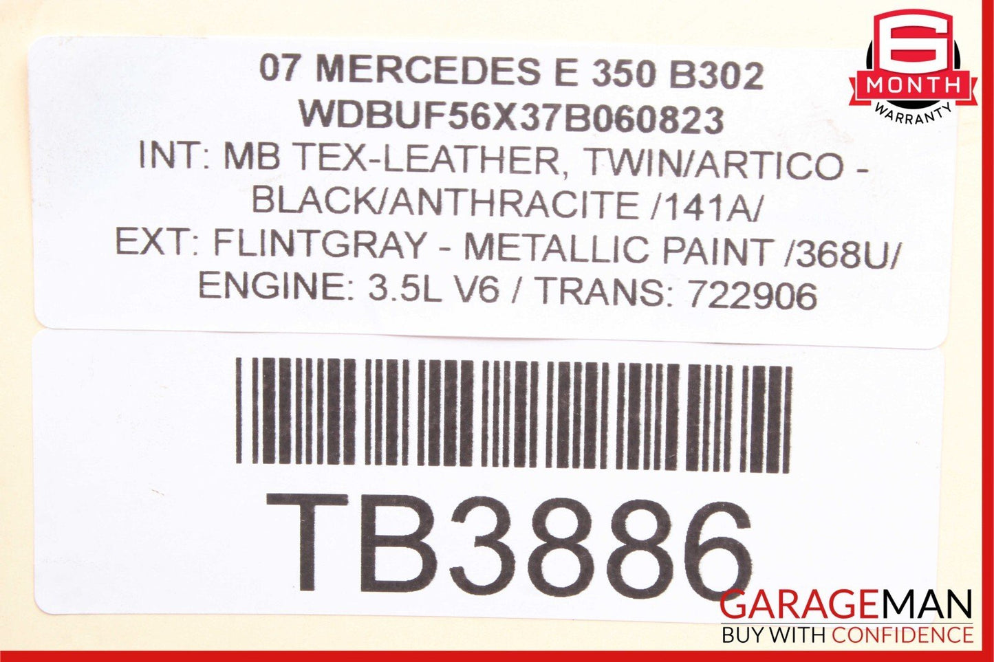 Mercedes R171 SLK280 C300 GLK350 E350 Left Side Engine Cylinder Head Cover