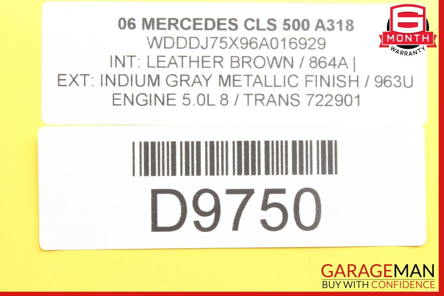 03-11 Mercedes W219 CLS500 E350 E500 Body Control Module Unit BCM BCU 2195450432