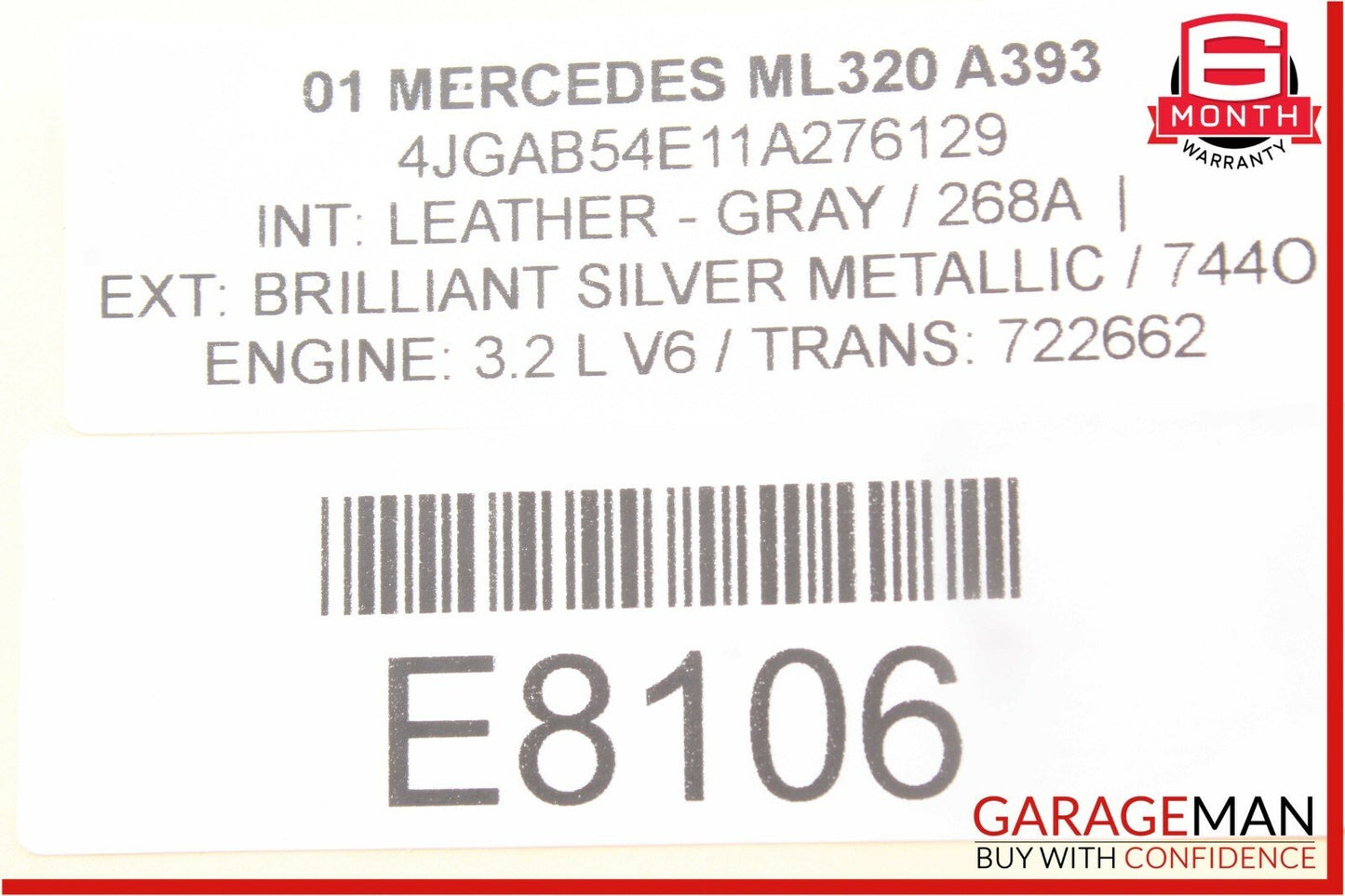 98-05 Mercedes W163 ML320 ML55 AMG Front Right Side Seat Adjust Control Switch
