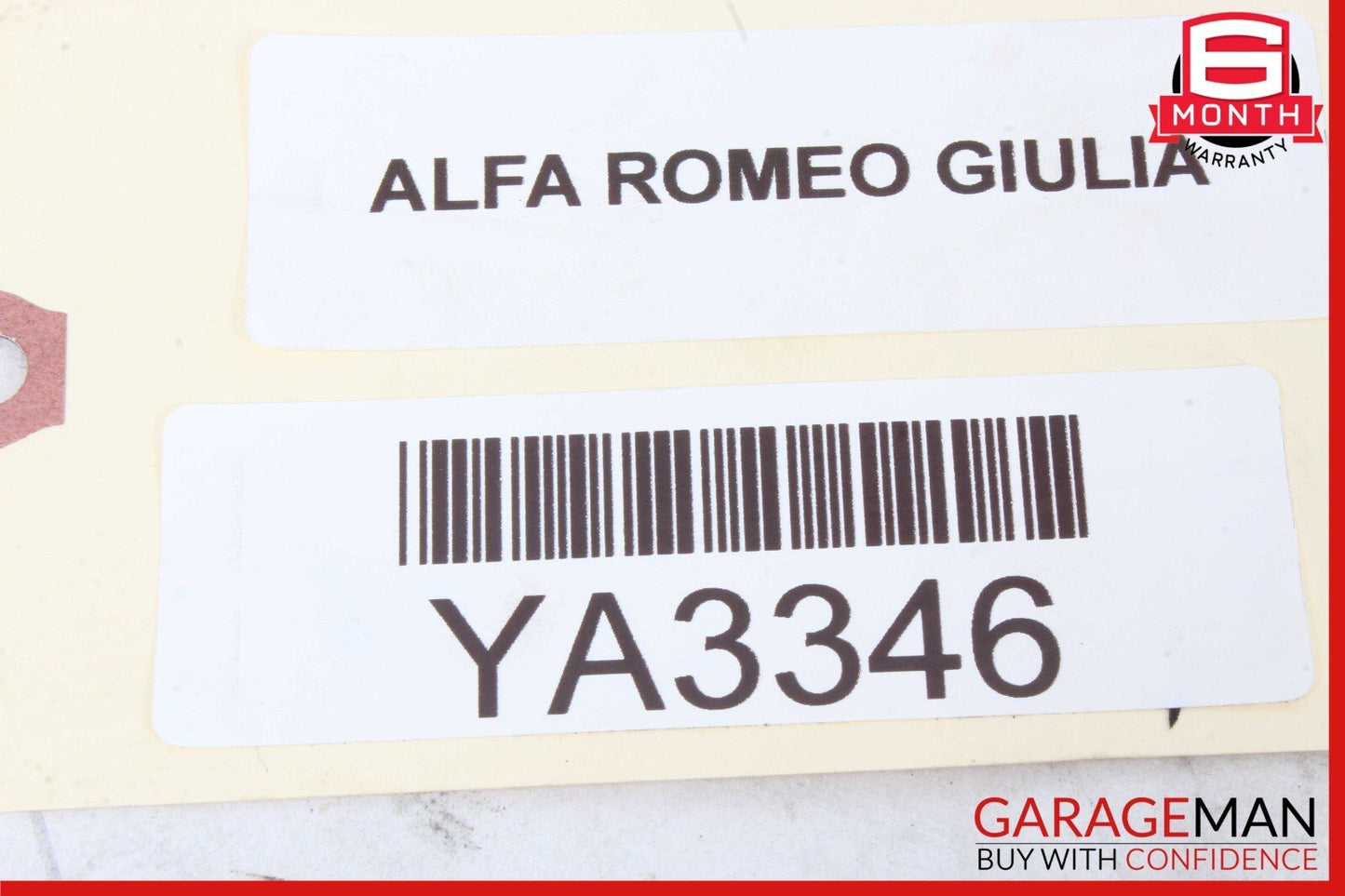 17-22 Alfa Romeo Giulia Front Left Driver Side Fender Foam Filler Insulation Pad