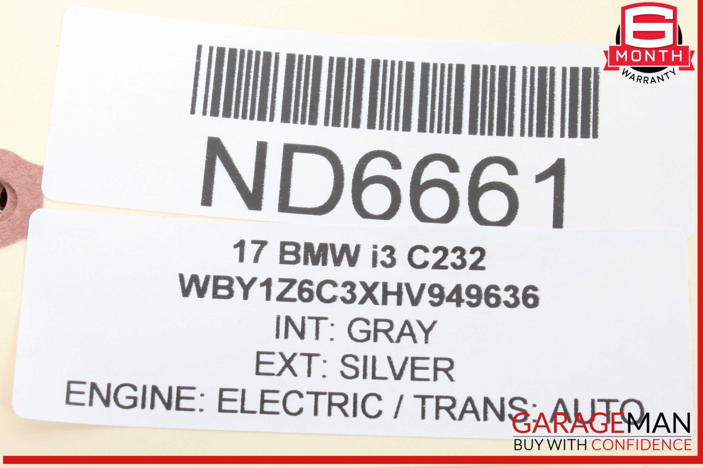 14-17 BMW i3 I01 Hybrid Front Bumper Wire Harness w/ PDC Park Assist Sensor OEM