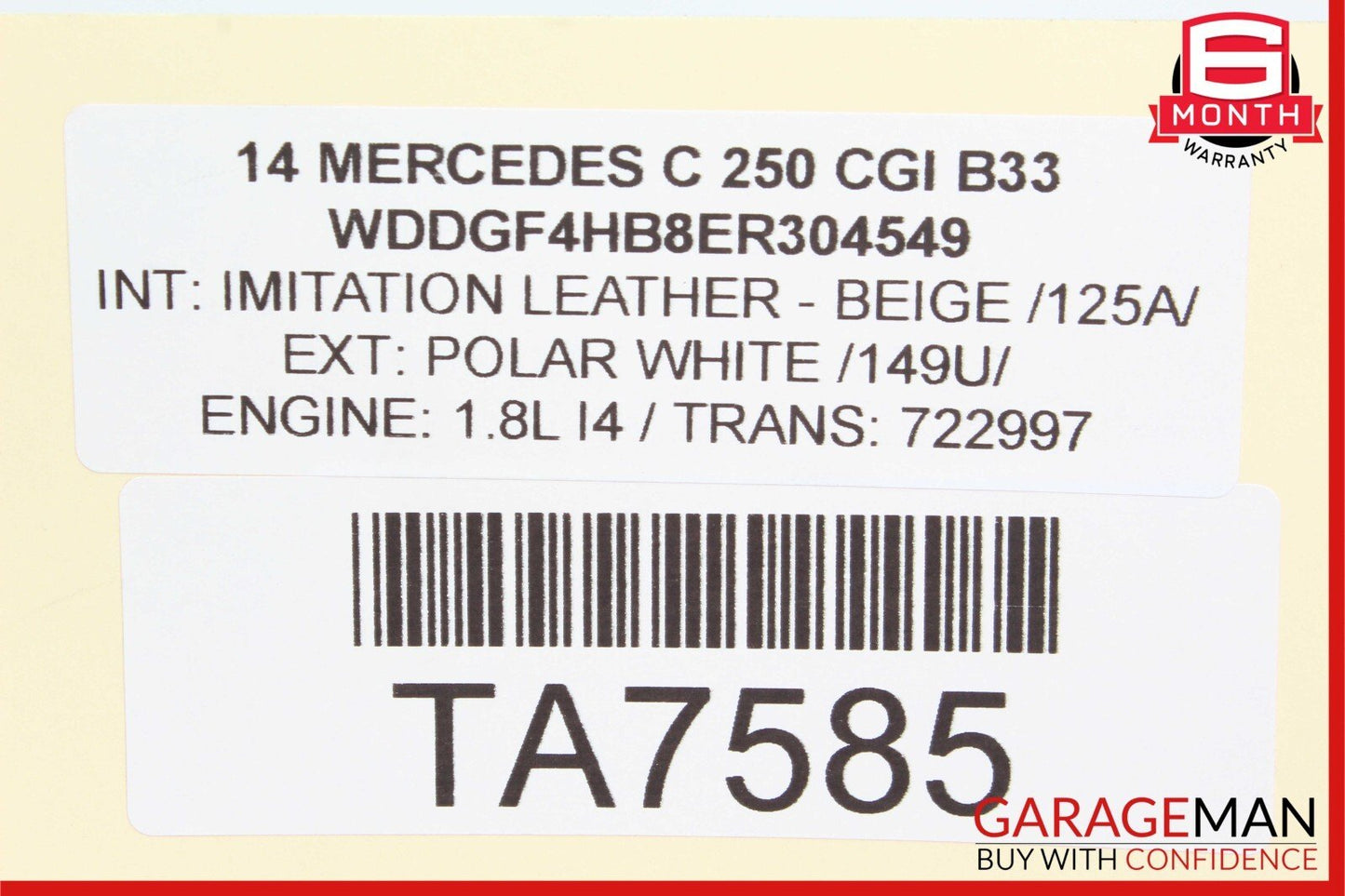 08-14 Mercedes W204 C250 C350 Front Left Side Door Control Module 2129003914 OEM