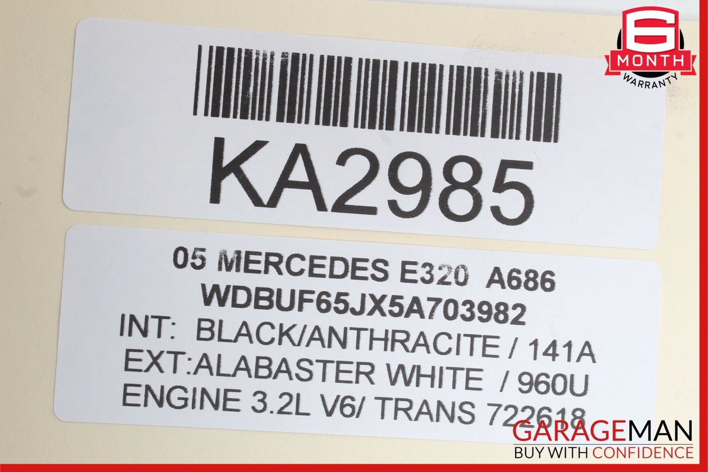 03-06 Mercedes W211 E320 E500 Rear Left Door Audio Sound Speaker OEM