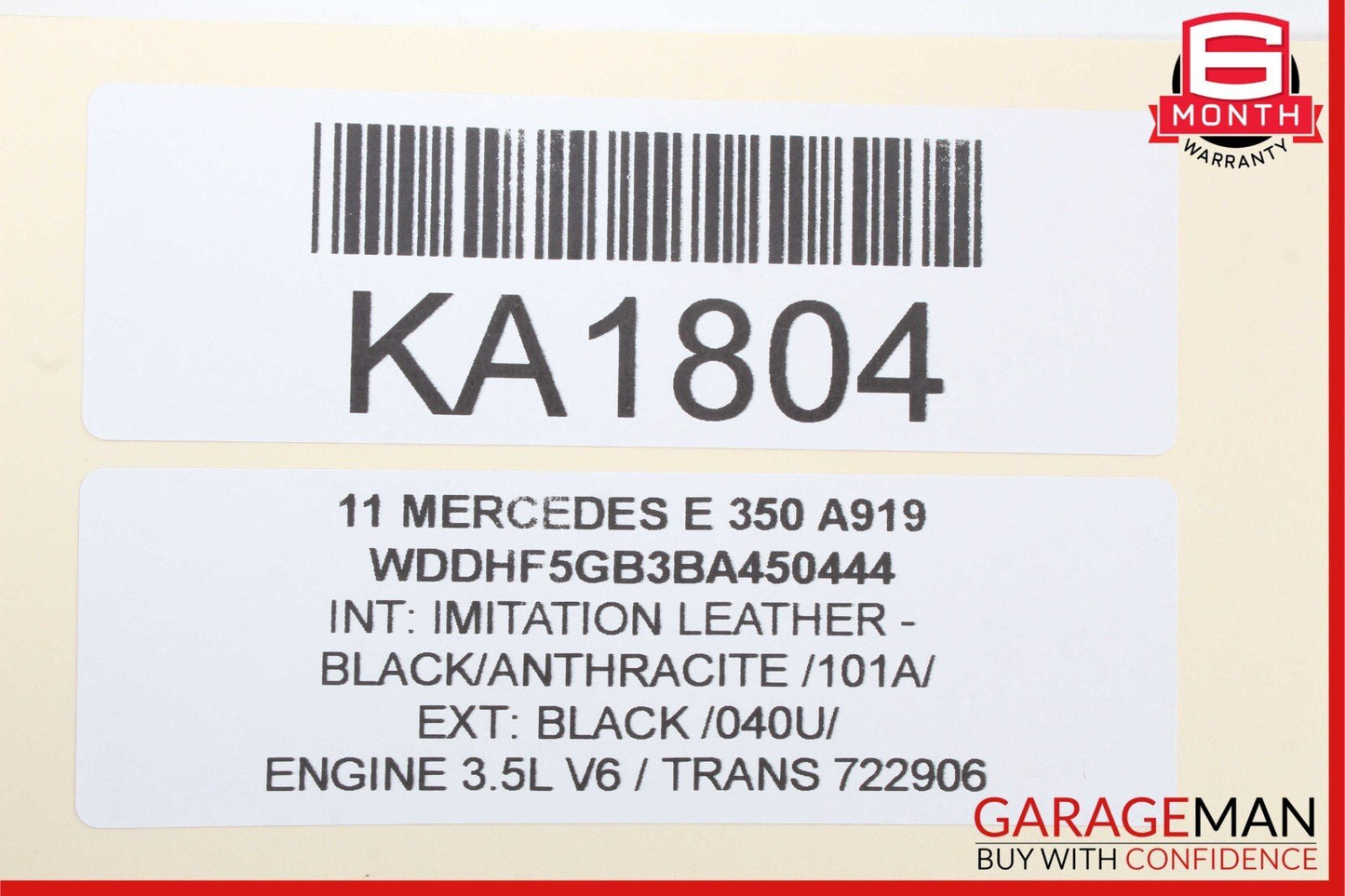 08-18 Mercedes W212 E350 C300 CLS550 Rear Left Side Door Control Module OEM