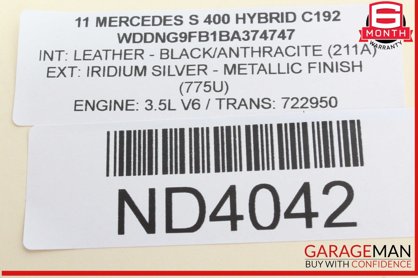 07-13 Mercedes W221 S400 S550 CL65 AMG Rear Trunk Lid Latch Lock Actuator OEM