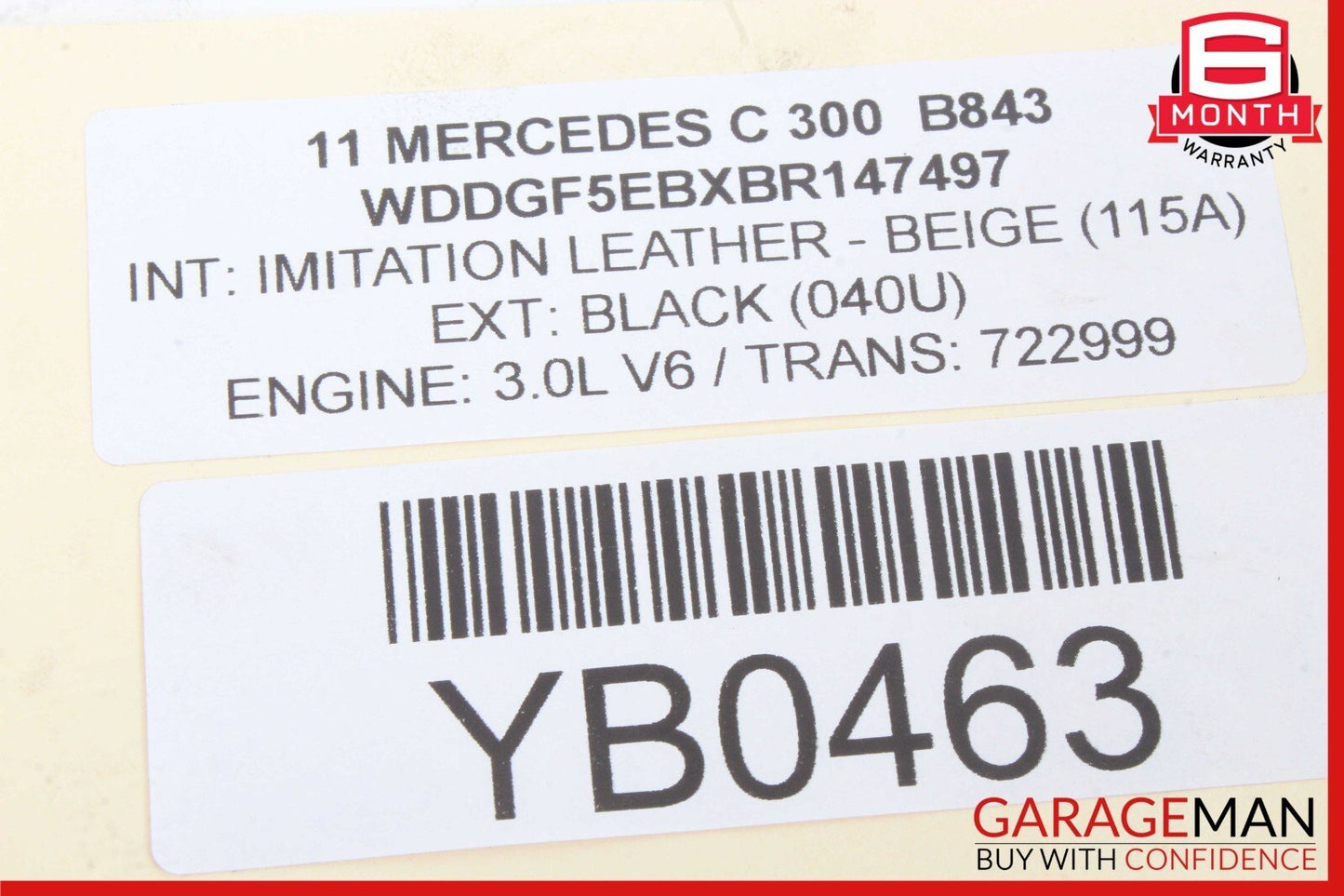 06-15 Mercedes W204 C300 CLK350 E350 Right Side Engine Cylinder Head Cover OEM