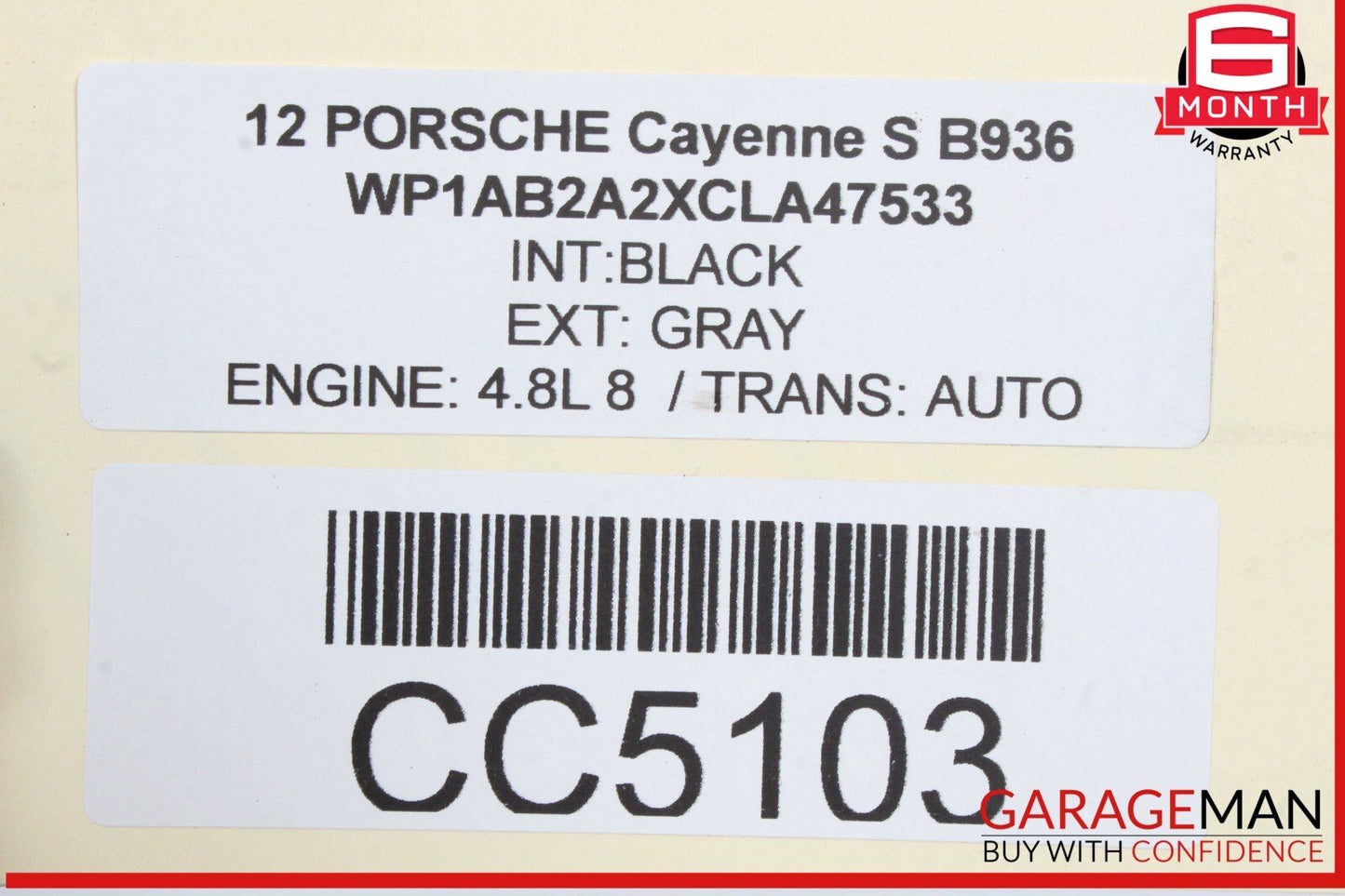 11-14 Porsche Cayenne 958 4.8L V8 Rear Differential Diff Axle Carrier OEM