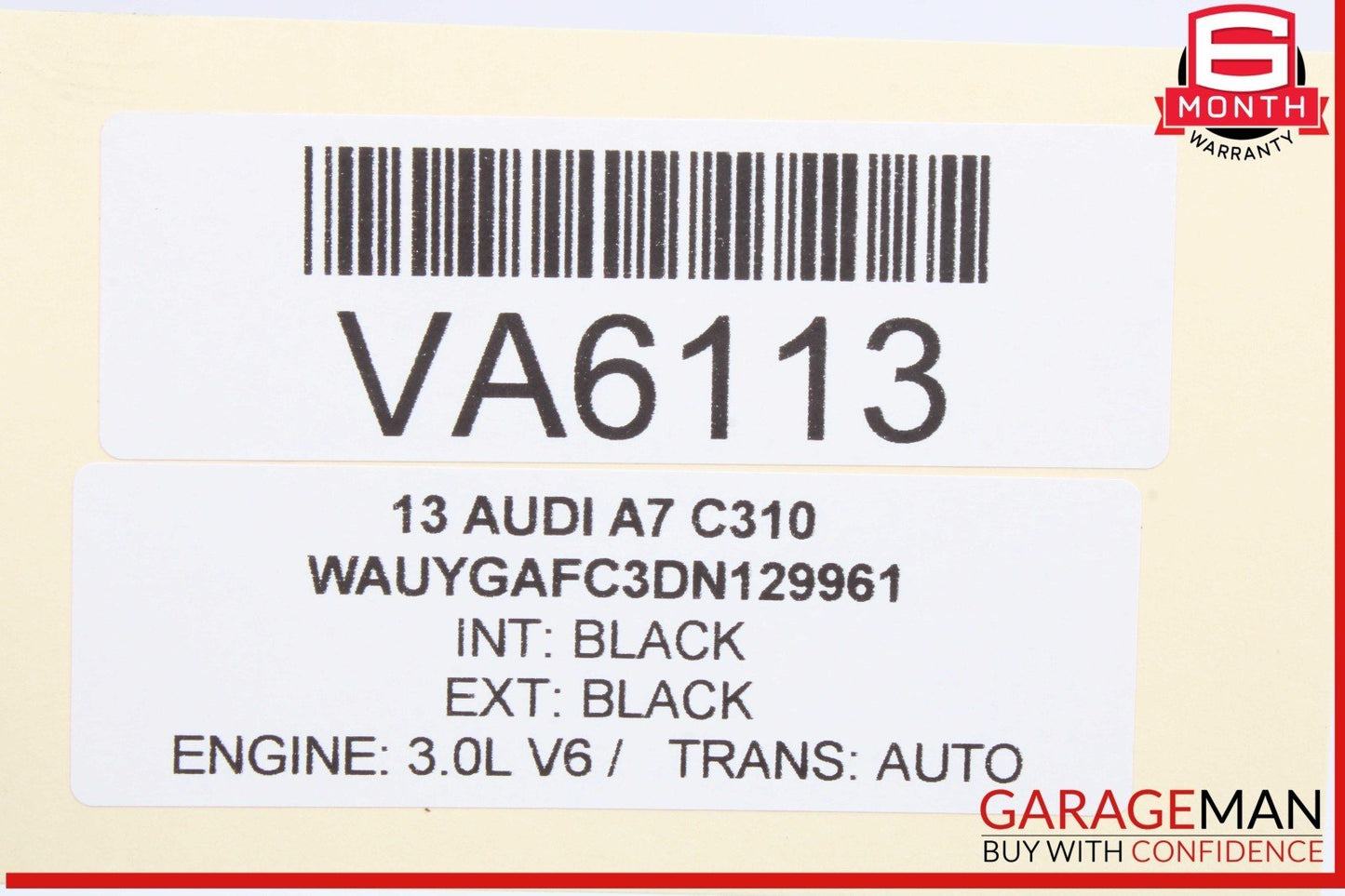 12-18 Audi A7 SQ5 Rear Right Passenger Side Window Regulator Motor 8K0959801B