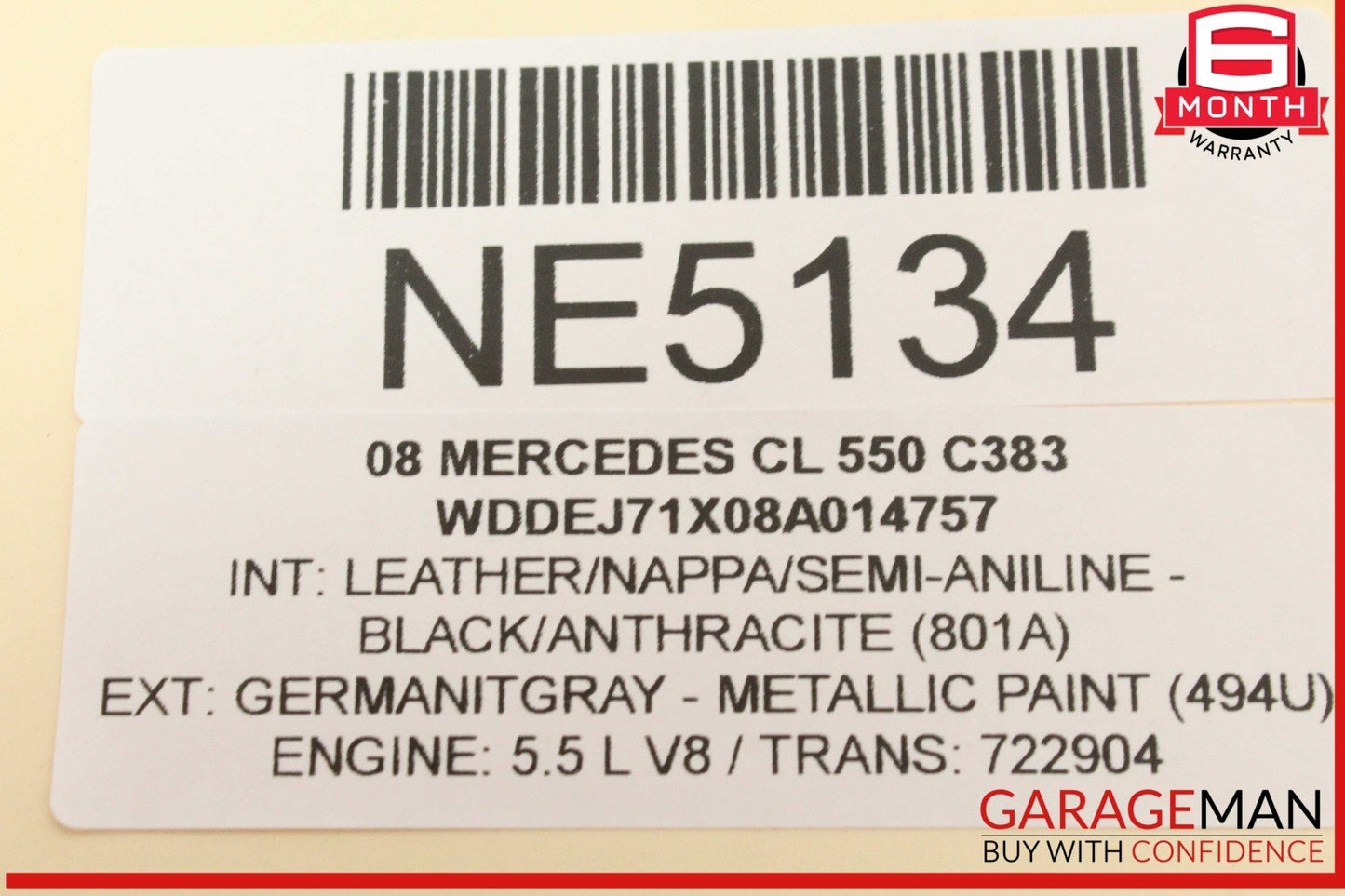 07-14 Mercedes W216 CL550 Central Gateway Control Module Unit 2215408362 OEM